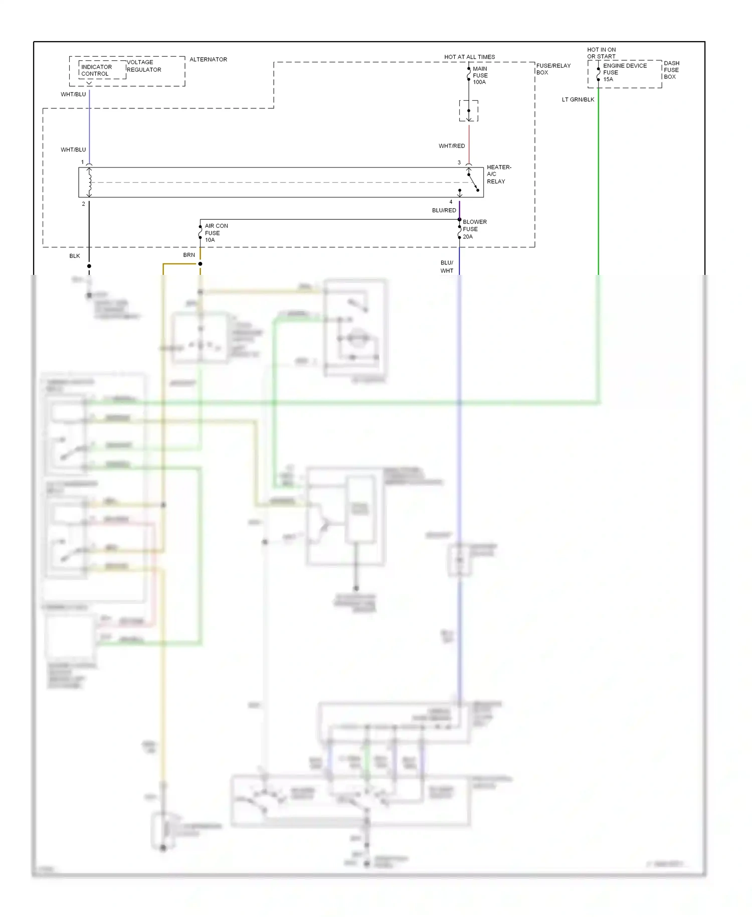 Isuzu Rodeo I (1989-1998) solid state wiring diagram  (1 of 2)