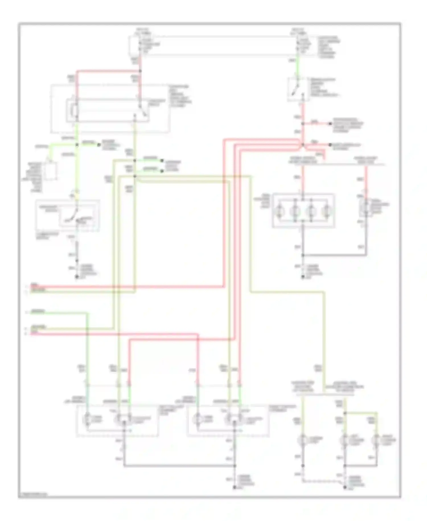 Rodeo Isuzu II (1998-2004): Exterior lamps circuit (2 of 2)