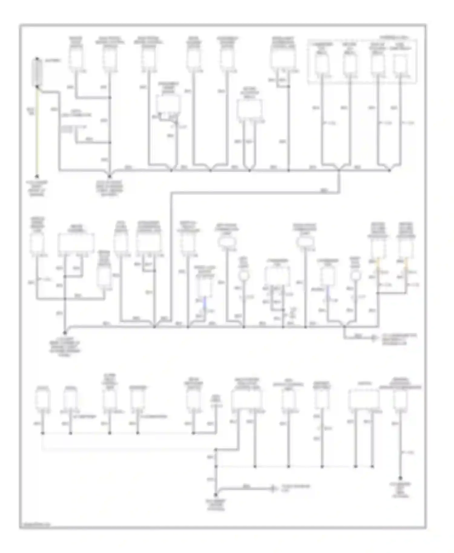 Rodeo Isuzu II (1998-2004): Ground distribution circuit (1 of 4)