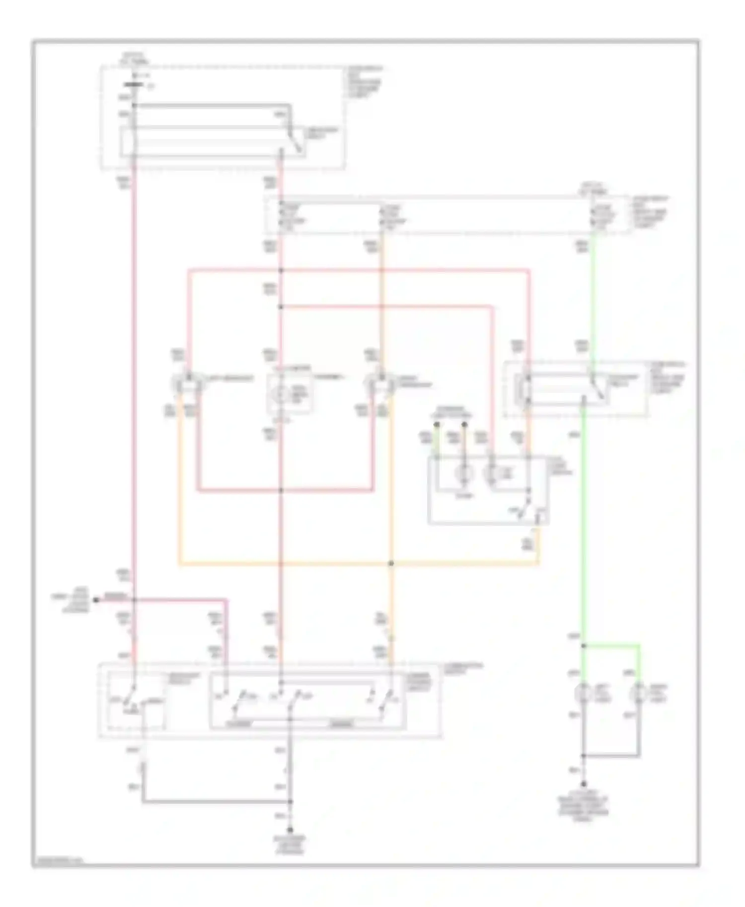 Rodeo Isuzu II (1998-2004): Headlight circuit