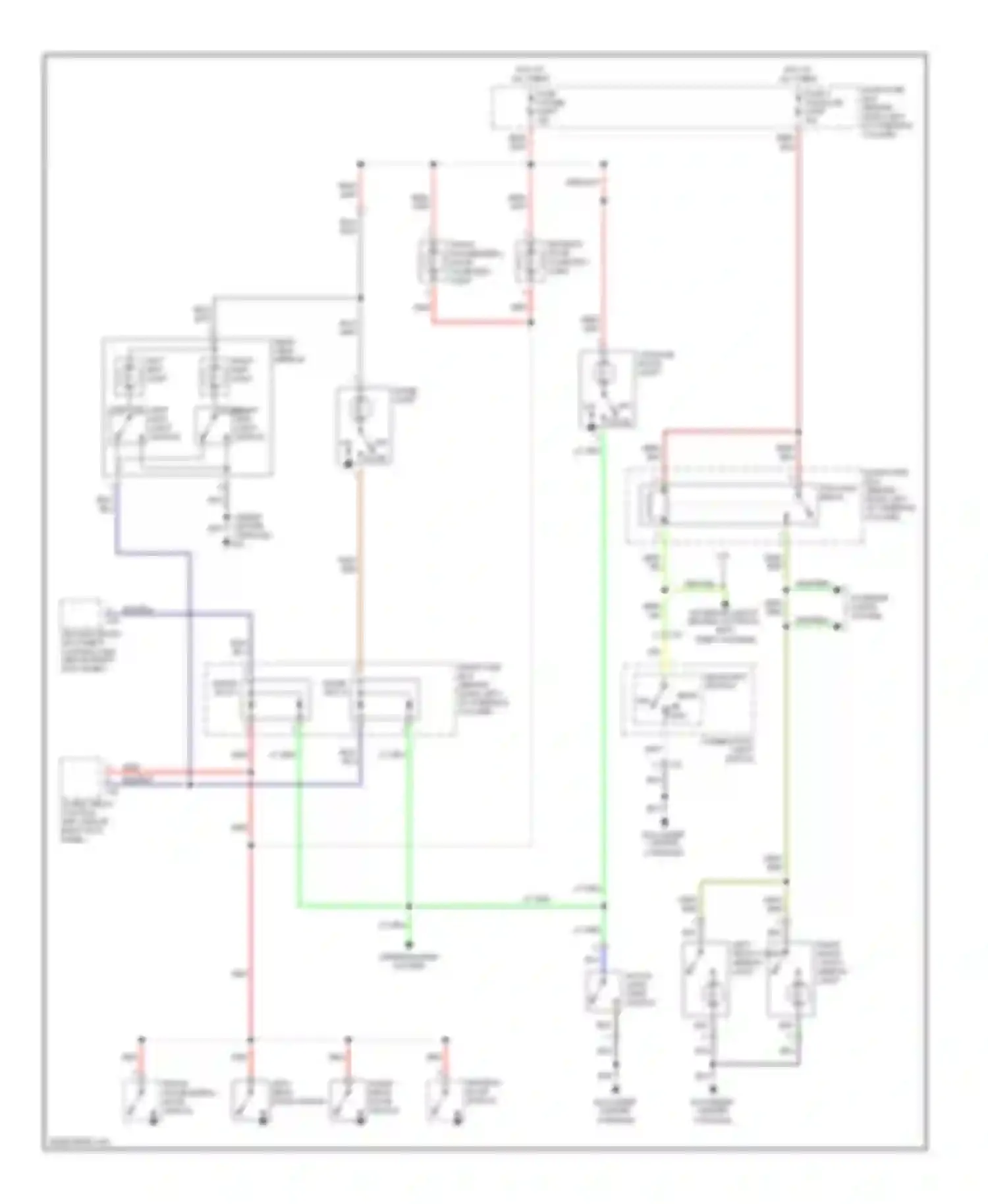 Rodeo Isuzu II (1998-2004): Courtesy lamps circuit