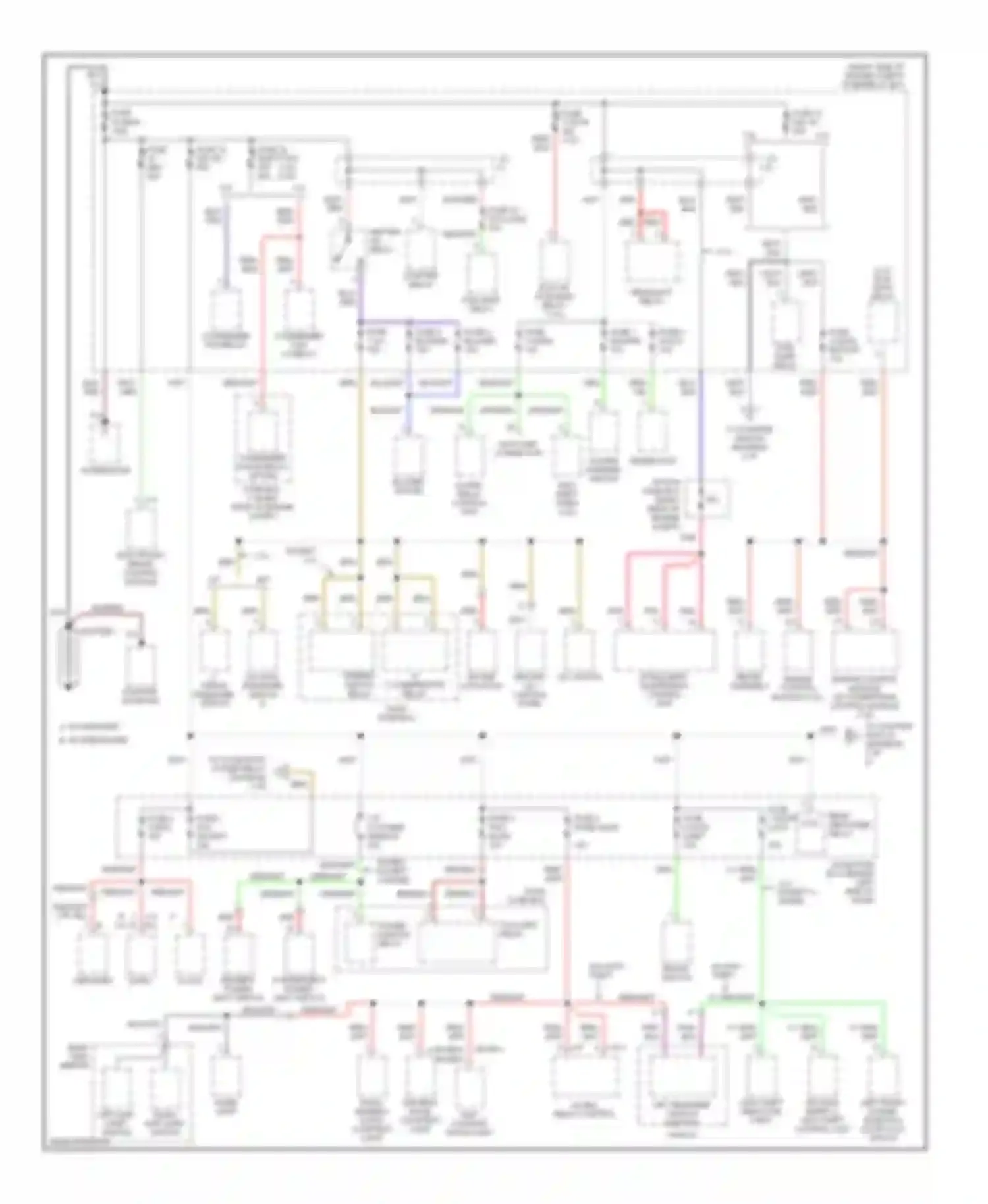 Rodeo Isuzu II (1998-2004): Power distribution circuit (1 of 3)