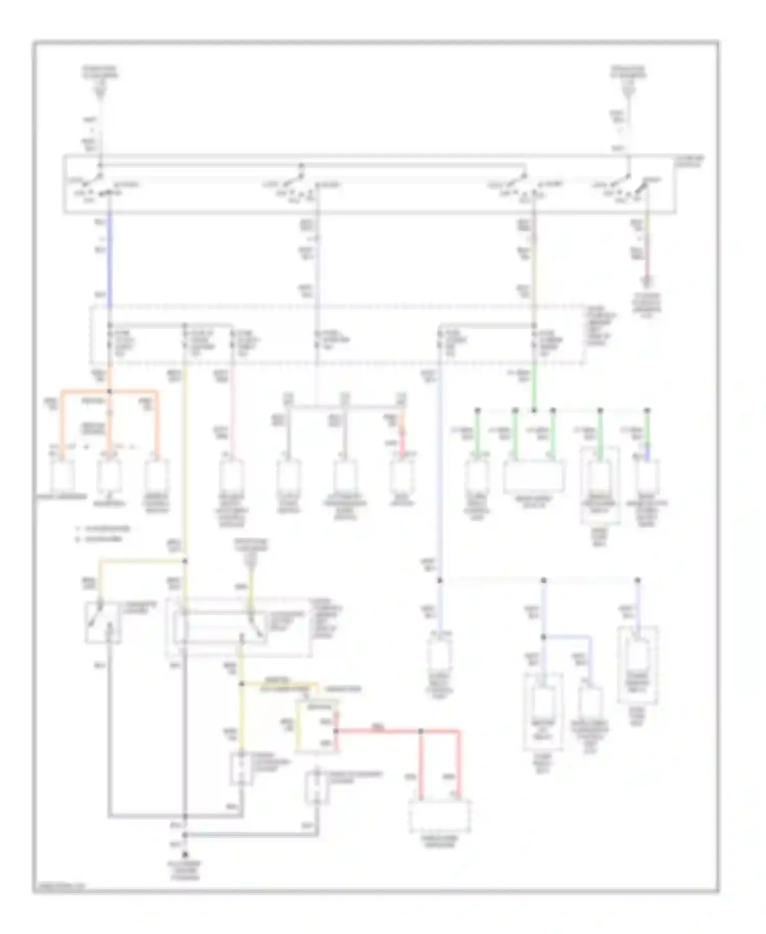 Rodeo Isuzu II (1998-2004): Power distribution circuit (2 of 3)