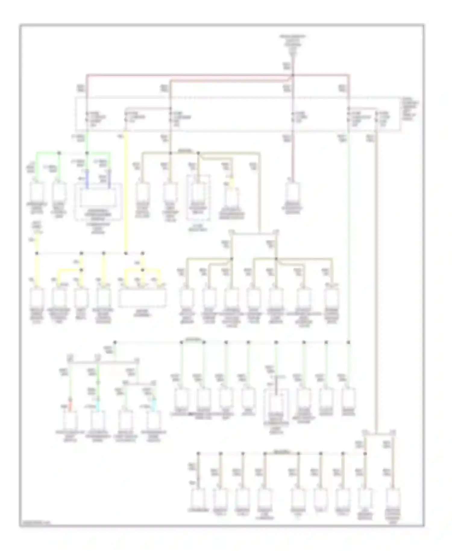 Rodeo Isuzu II (1998-2004): Power distribution circuit (3 of 3)