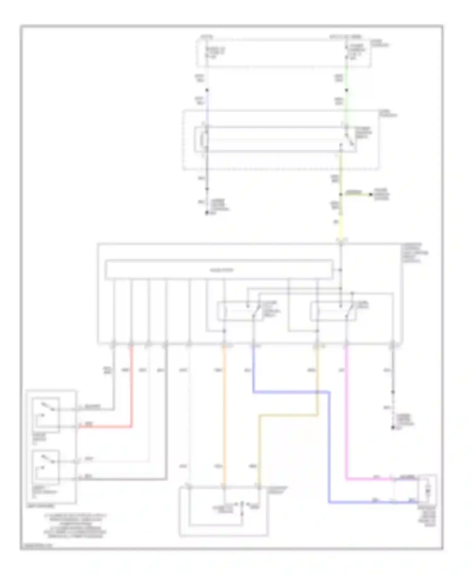 Rodeo Isuzu II (1998-2004): Power top/sunroof circuits