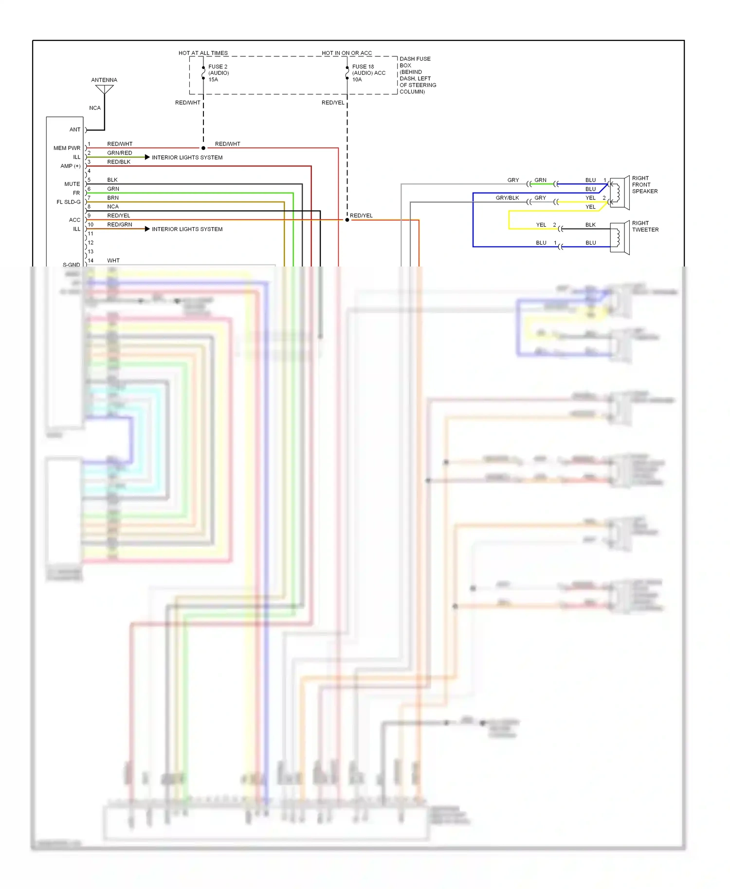 Wiring diagram blk for Isuzu Rodeo II (1998-2004) (57 of 64)