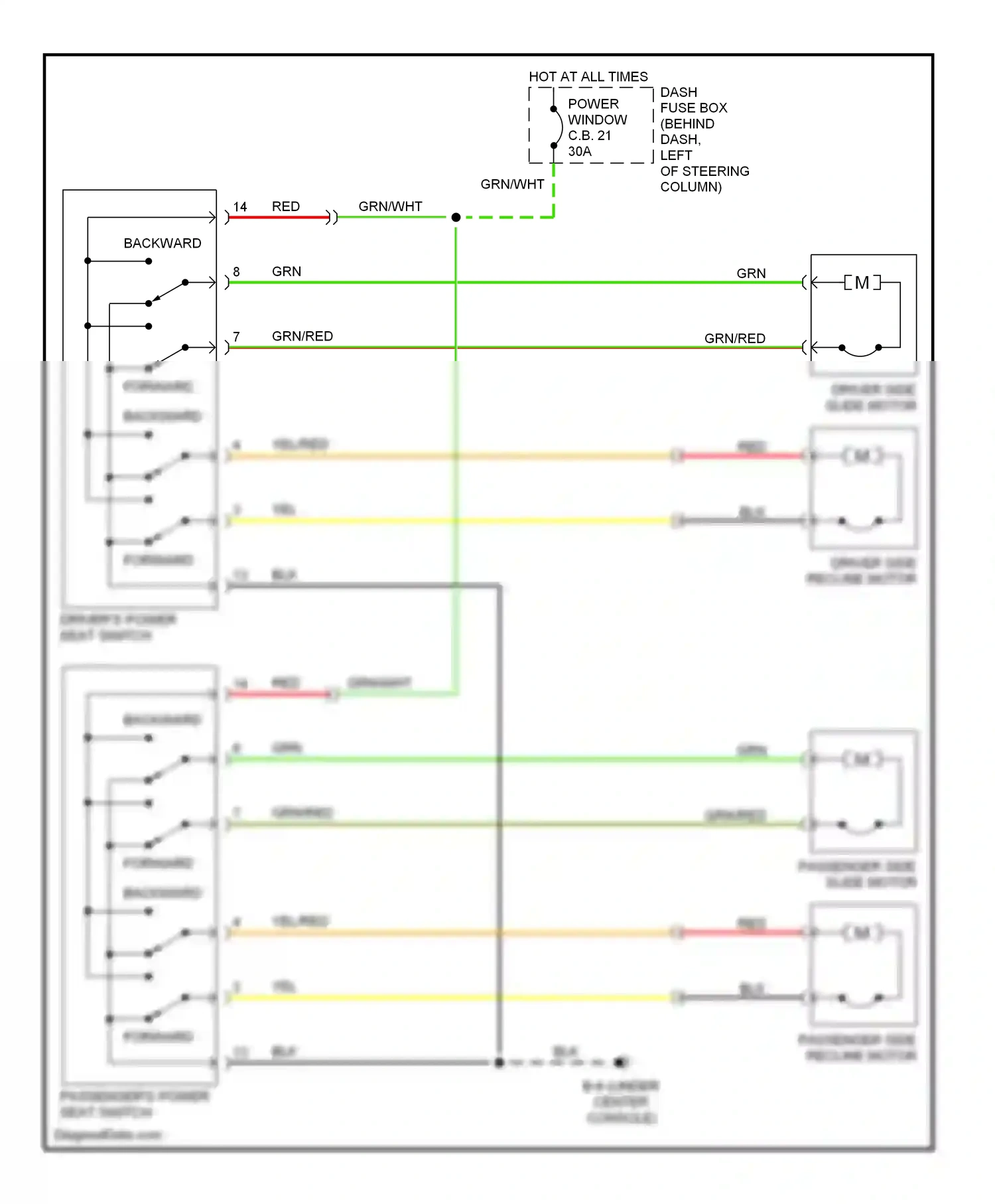 Wiring diagram blk for Isuzu Rodeo II (1998-2004) (47 of 64)