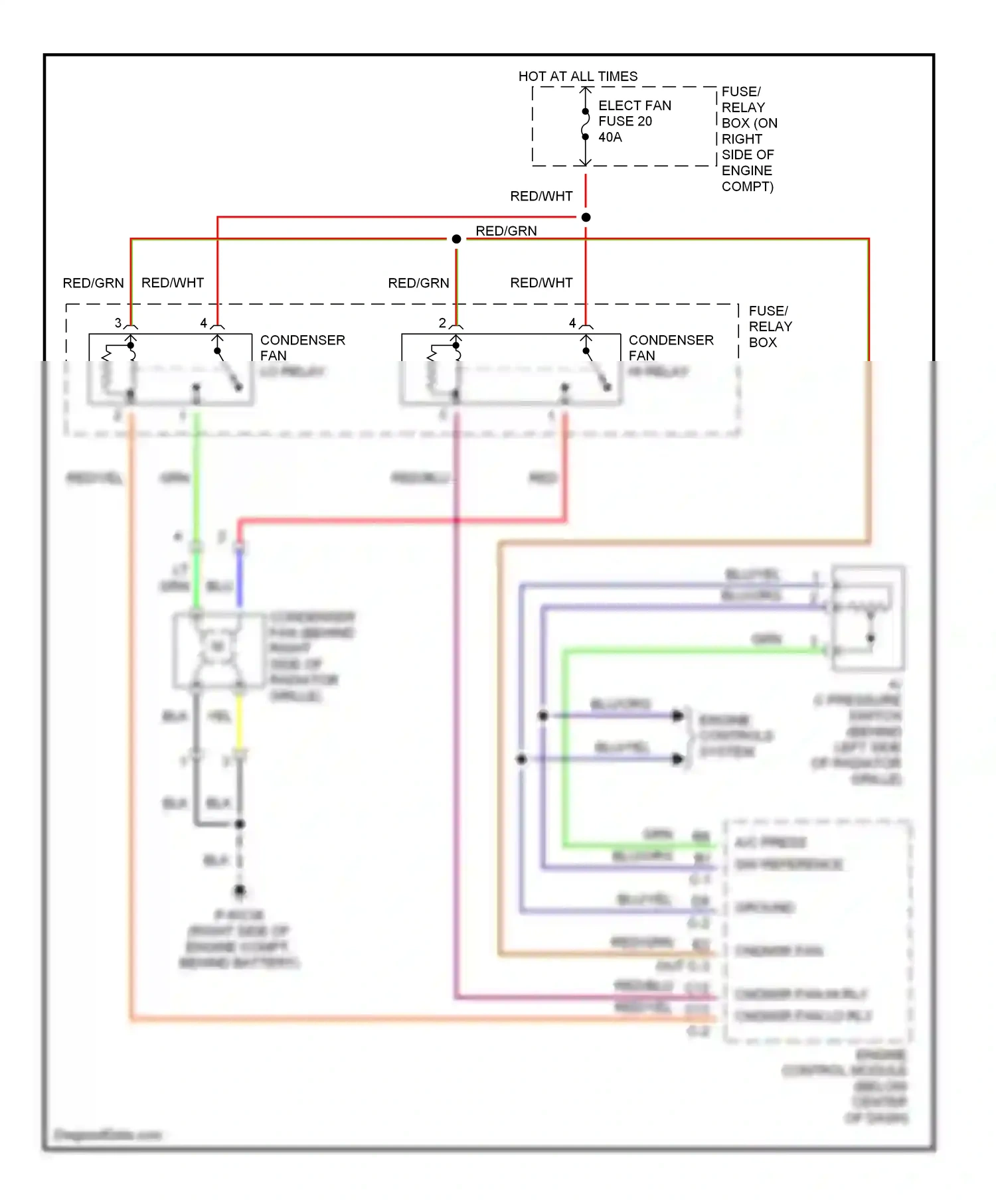 Wiring diagram blu for Isuzu Rodeo II (1998-2004) (13 of 48)