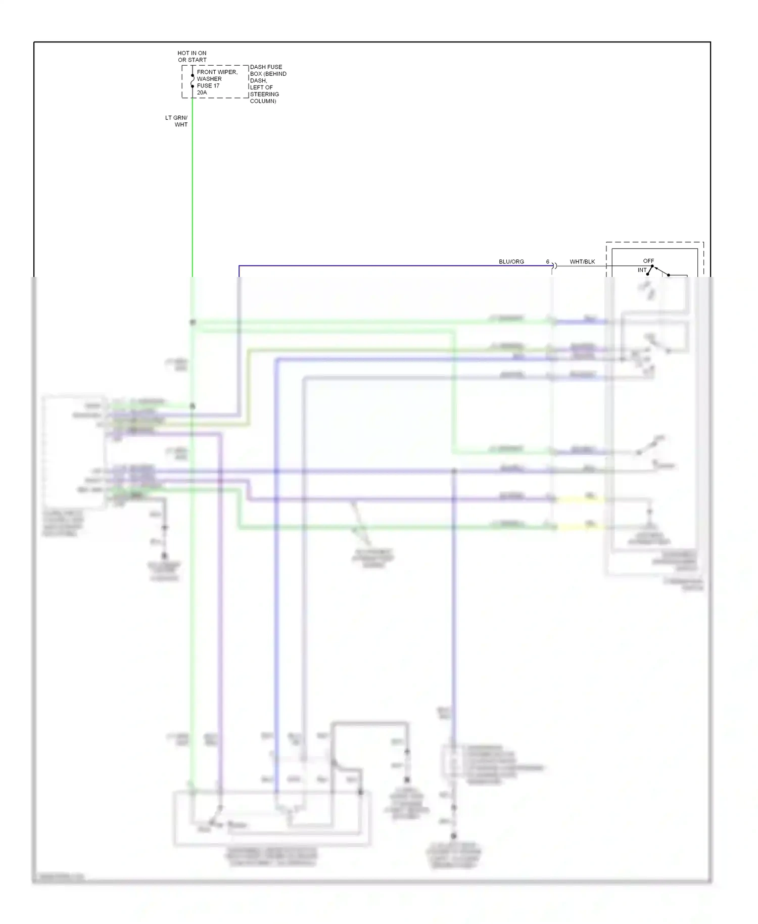 Wiring diagram blu for Isuzu Rodeo II (1998-2004) (44 of 48)