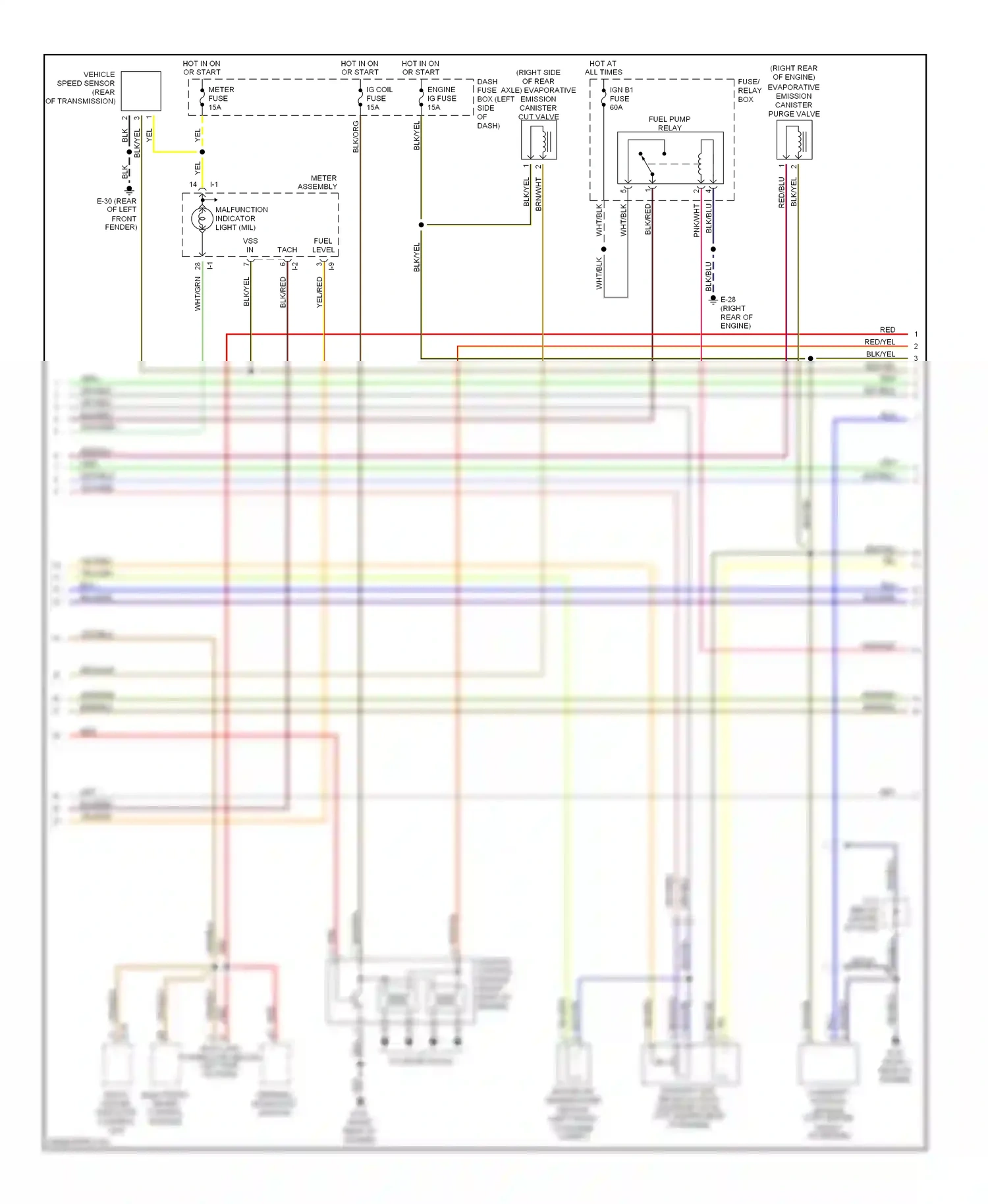 Wiring diagram blu for Isuzu Rodeo II (1998-2004) (19 of 48)