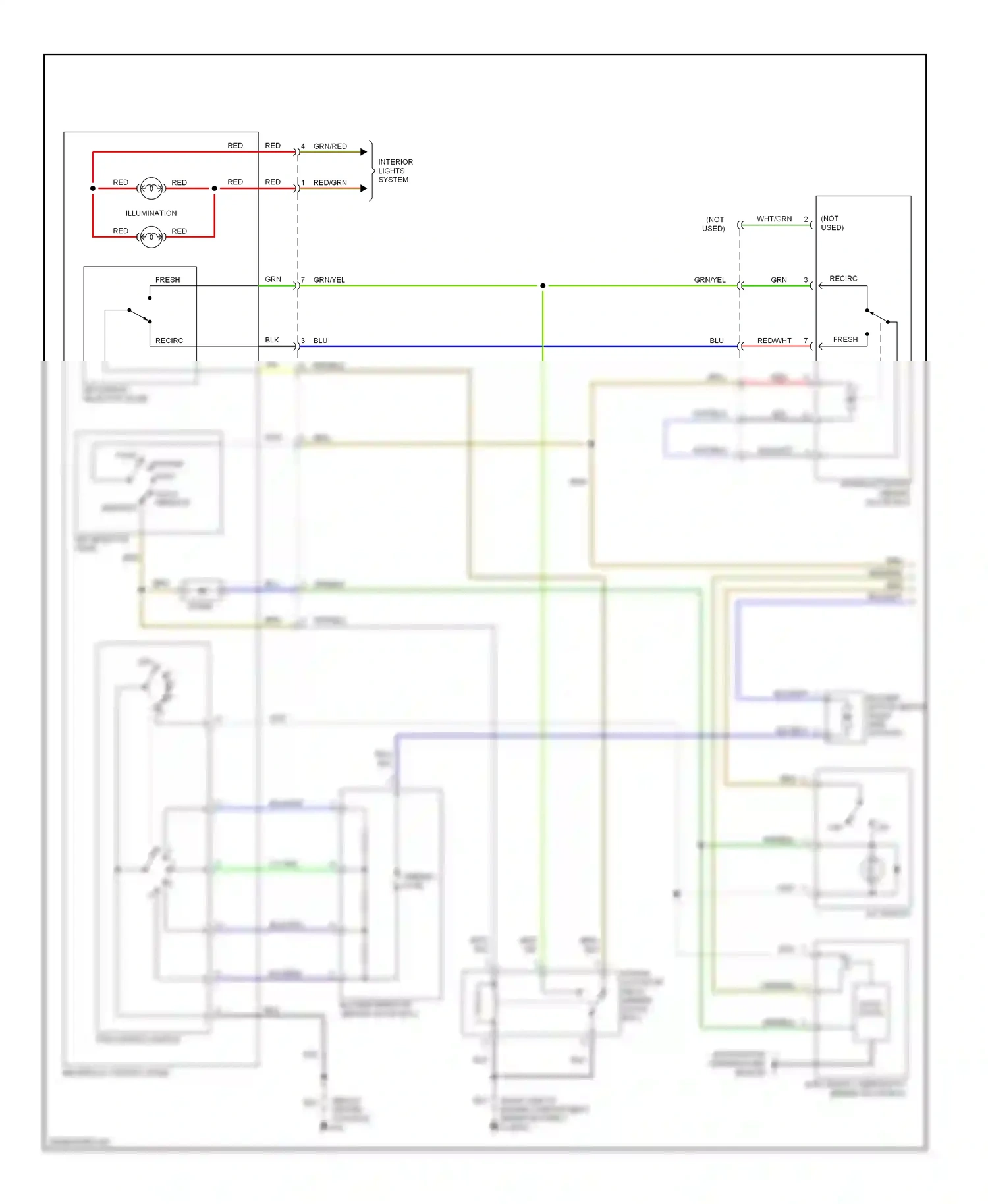 Wiring diagram blu/org for Isuzu Rodeo II (1998-2004) (2 of 11)
