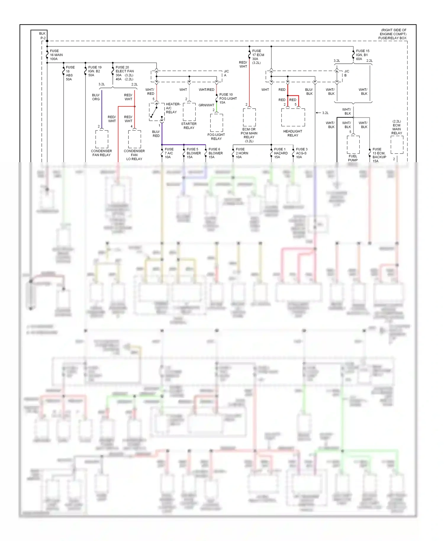 Wiring diagram data link connector for Isuzu Rodeo II (1998-2004) (4 of 4)