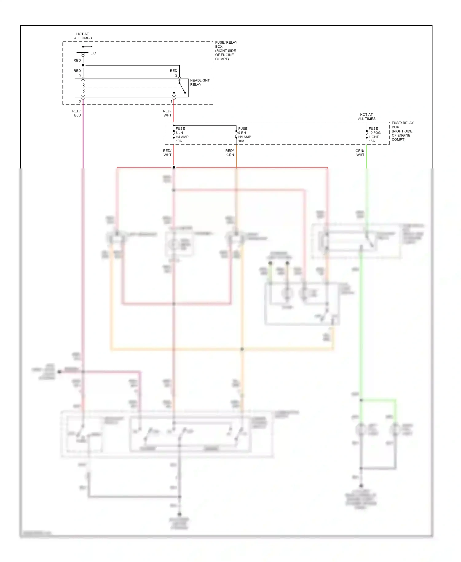 Wiring diagram i-2 meter assembly for Isuzu Rodeo II (1998-2004) (1 of 1)
