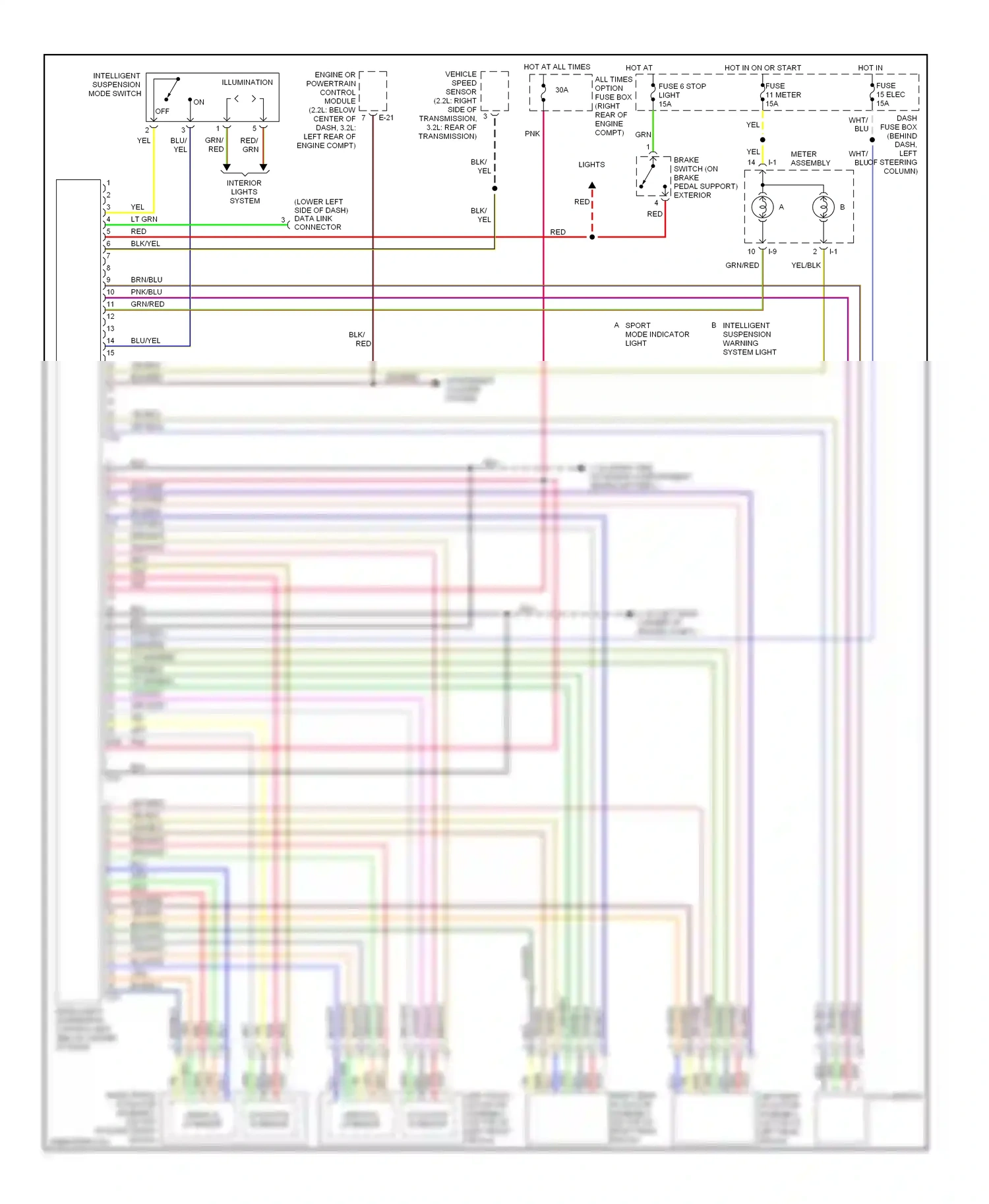 Wiring diagram i-9 for Isuzu Rodeo II (1998-2004) (2 of 4)