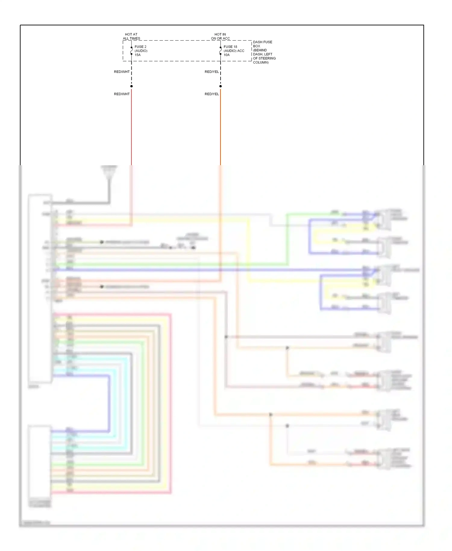 Wiring diagram nca for Isuzu Rodeo II (1998-2004) (2 of 4)
