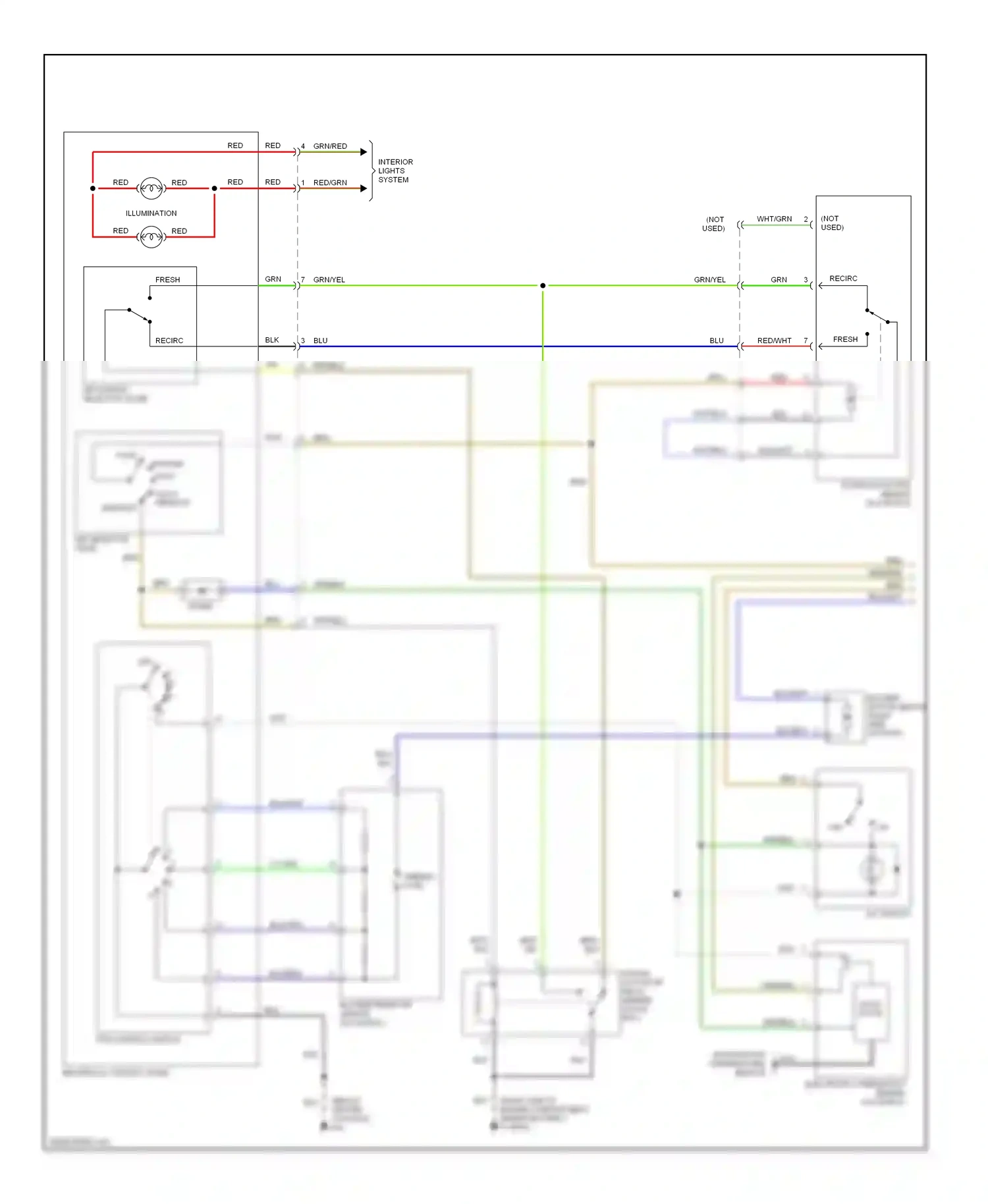 Wiring diagram nca for Isuzu Rodeo II (1998-2004) (1 of 4)