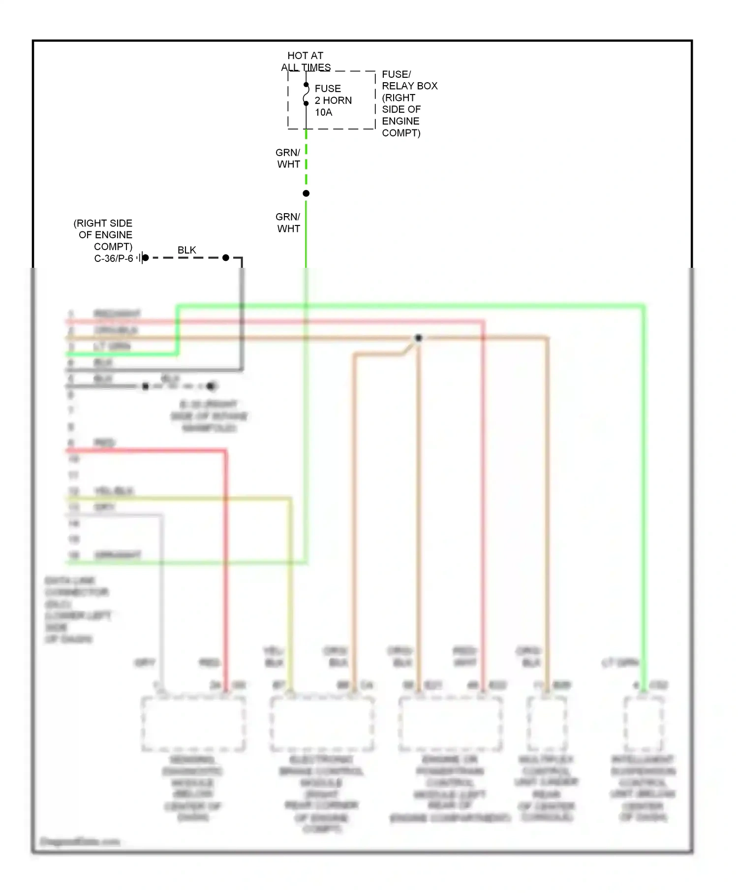 Wiring diagram org/ for Isuzu Rodeo II (1998-2004) (2 of 22)
