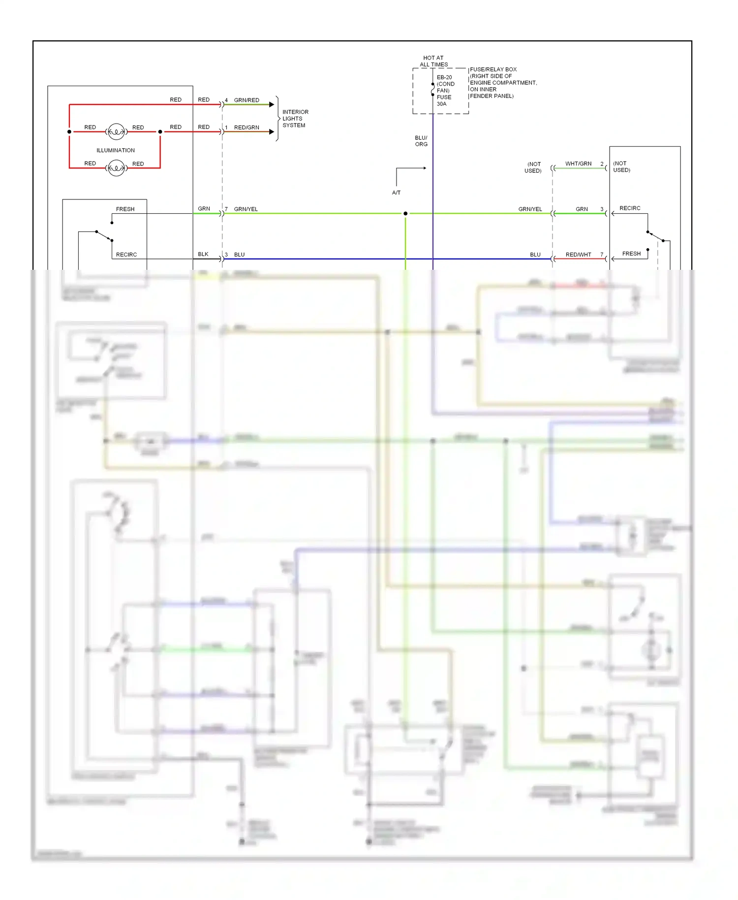 Wiring diagram red for Isuzu Rodeo II (1998-2004) (5 of 58)