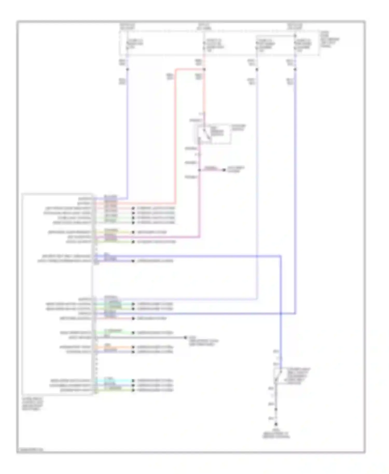 Trooper Isuzu II (1992-2002): Body computer circuits