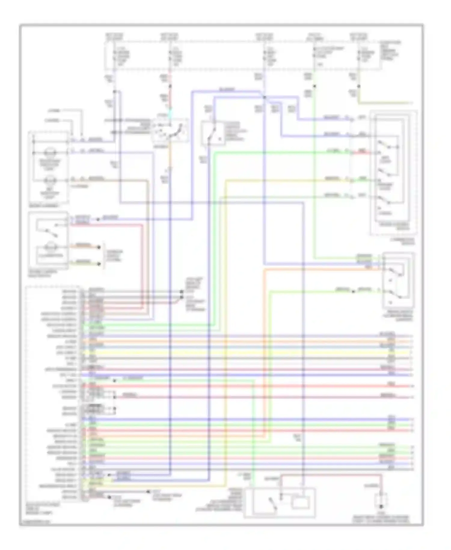 Trooper Isuzu II (1992-2002): Cruise control circuit (1 of 2)
