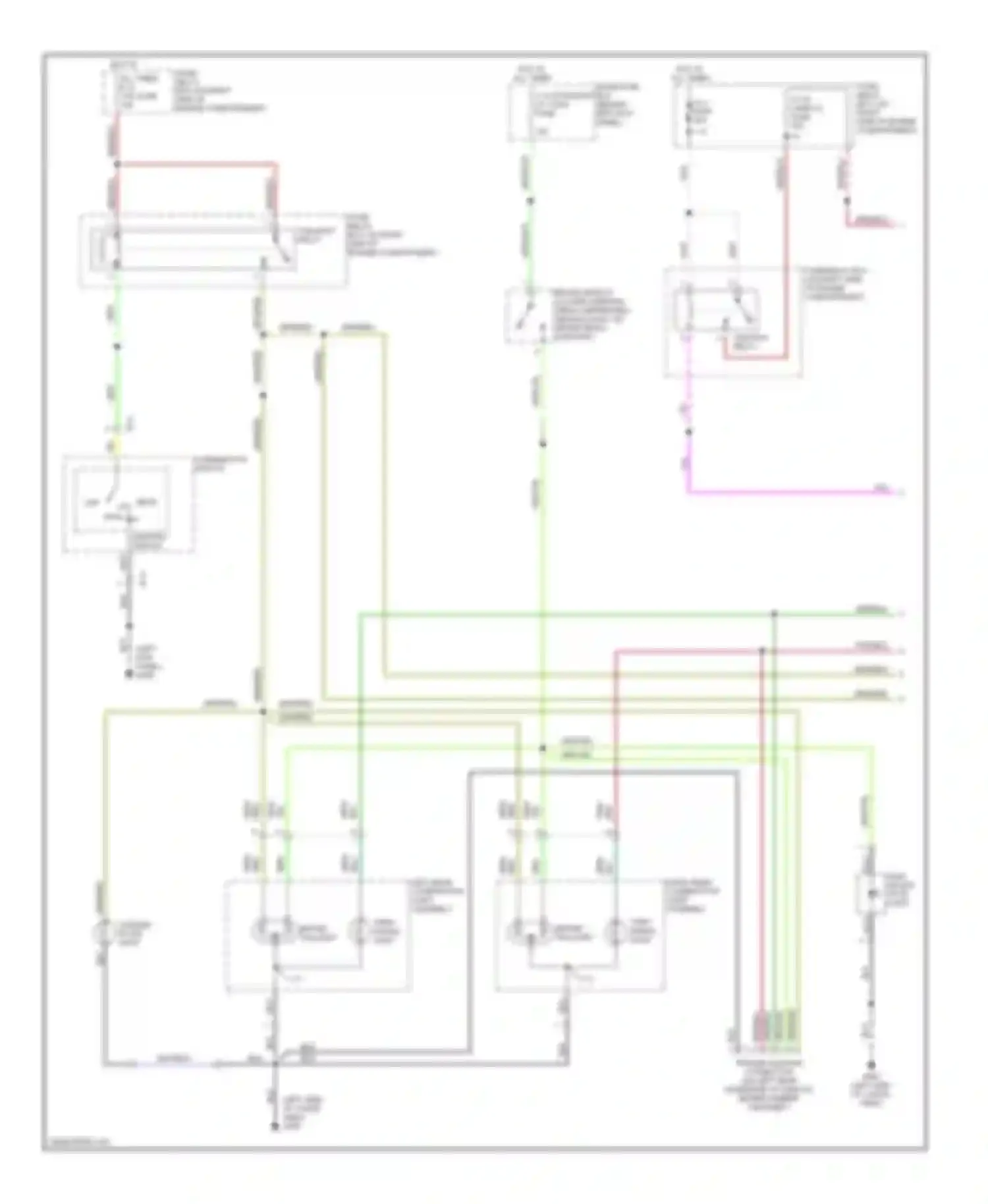 Trooper Isuzu II (1992-2002): Exterior lamps circuit (1 of 2)