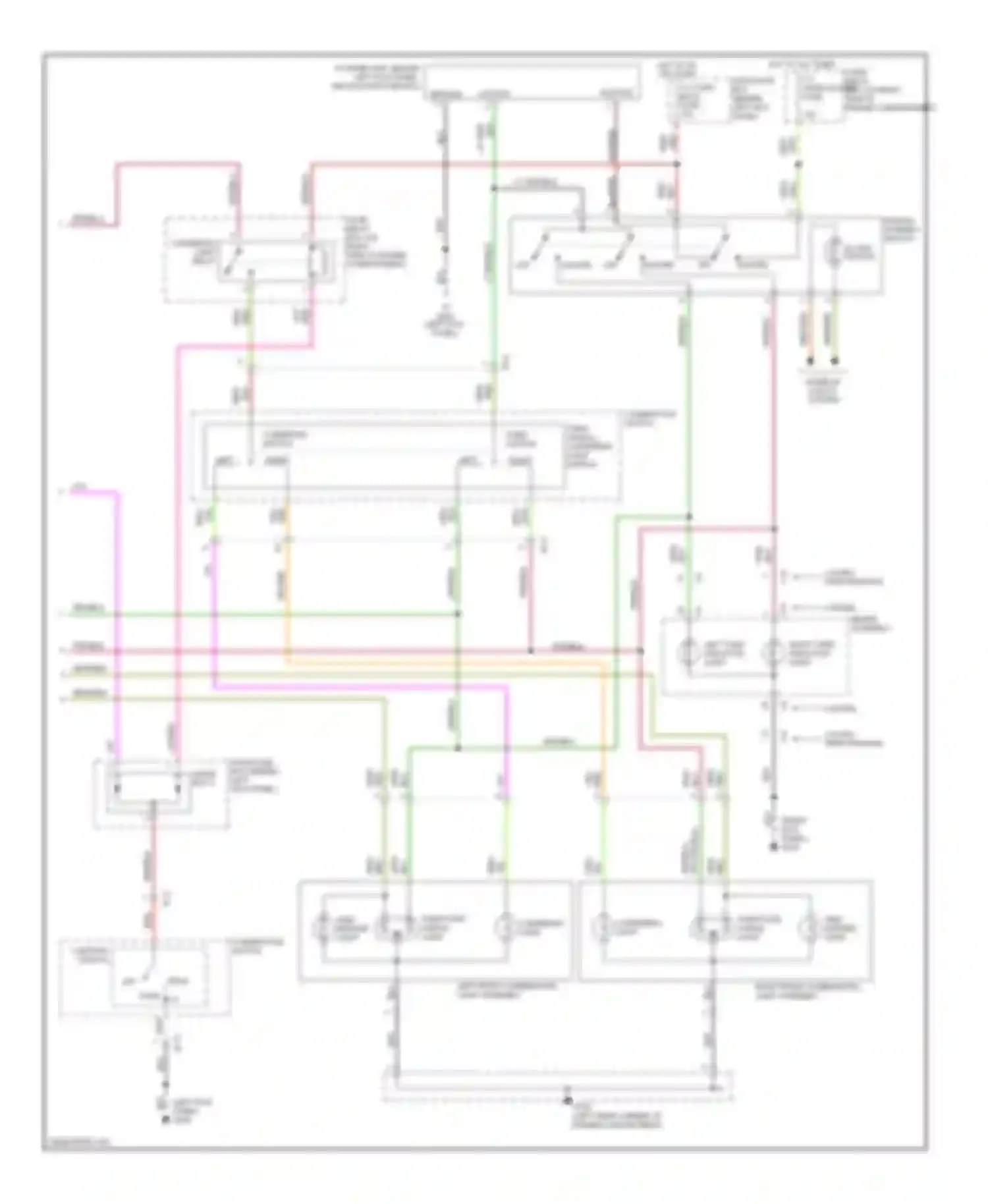 Trooper Isuzu II (1992-2002): Exterior lamps circuit (2 of 2)