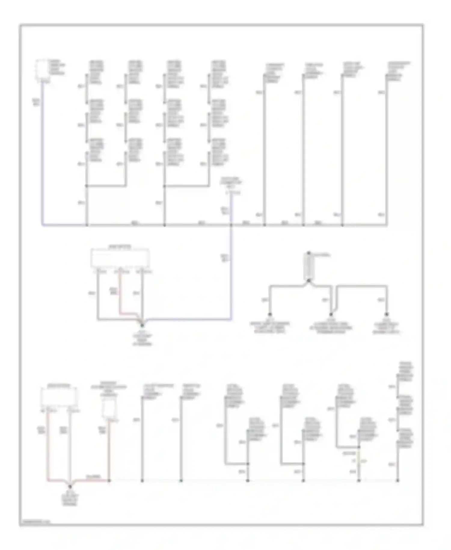 Trooper Isuzu II (1992-2002): Ground distribution circuit (1 of 4)