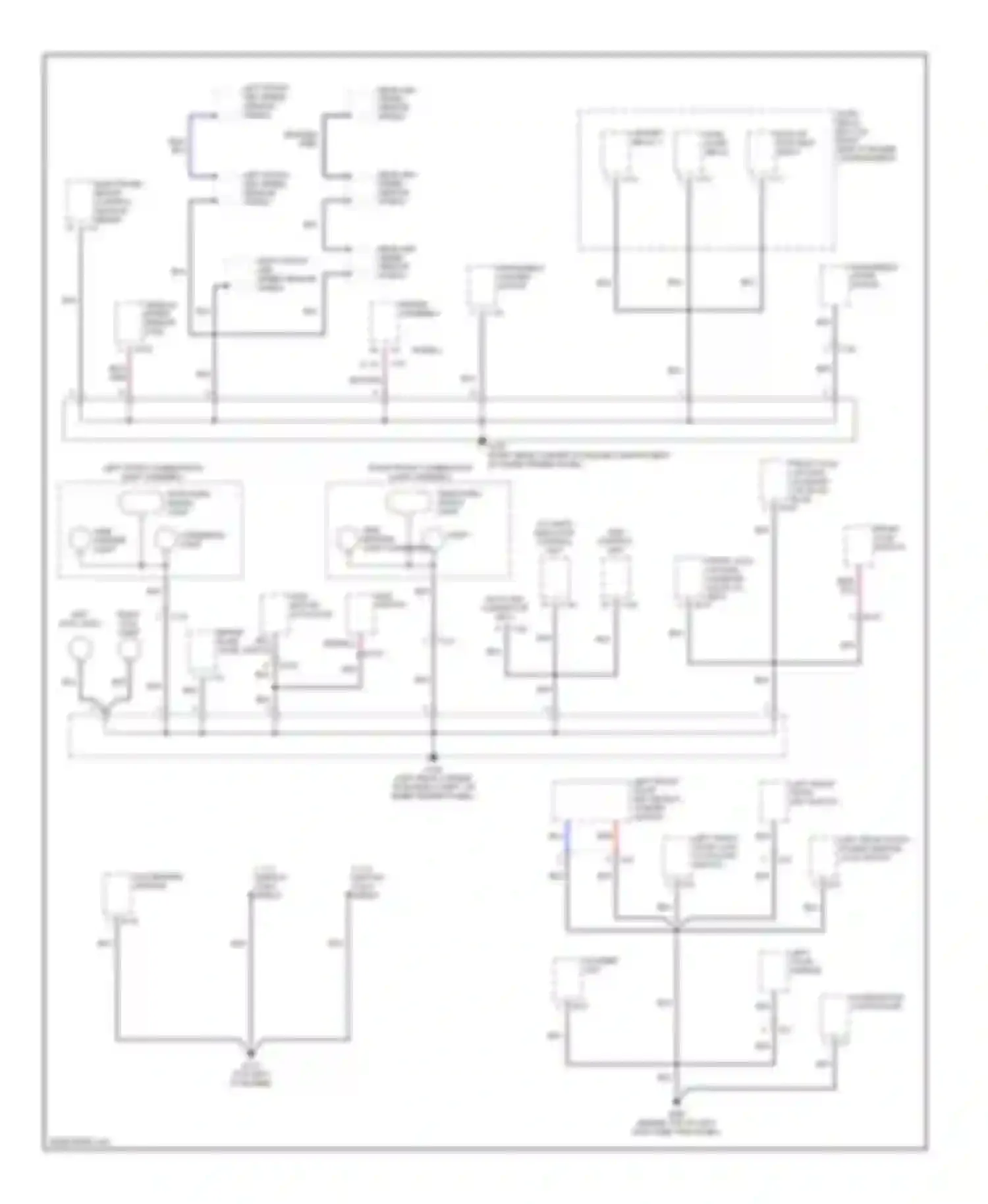 Trooper Isuzu II (1992-2002): Ground distribution circuit (2 of 4)