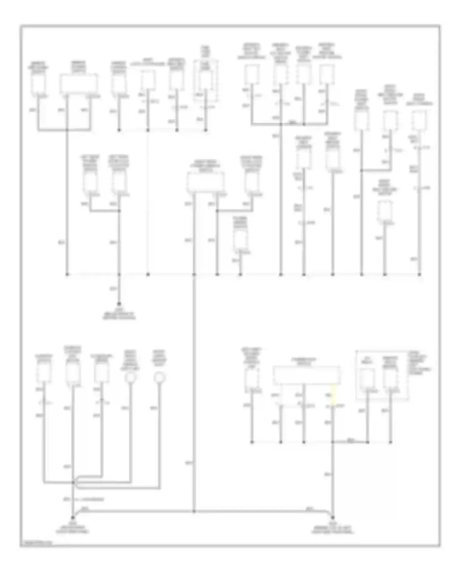 Trooper Isuzu II (1992-2002): Ground distribution circuit (3 of 4)