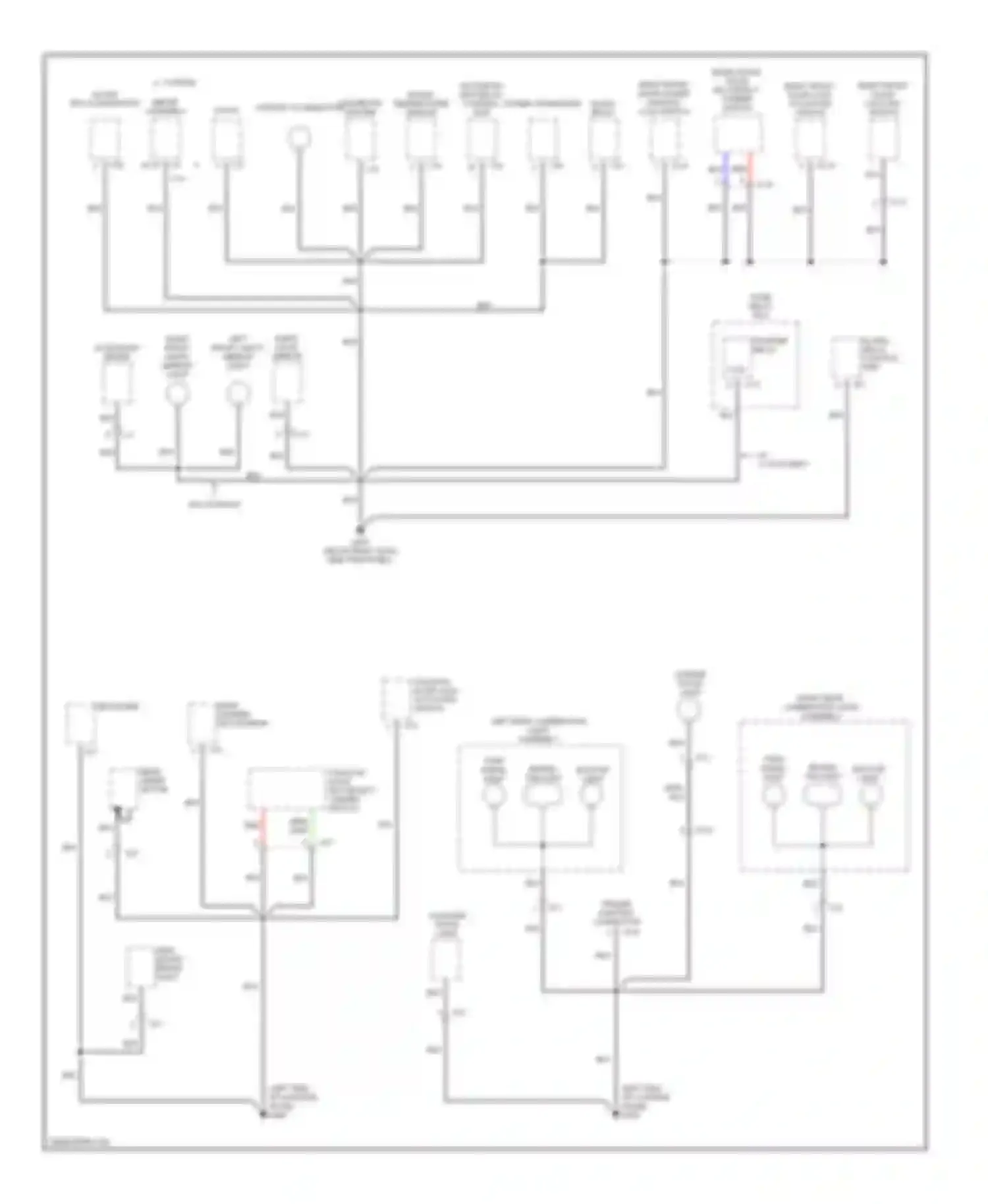 Trooper Isuzu II (1992-2002): Ground distribution circuit (4 of 4)
