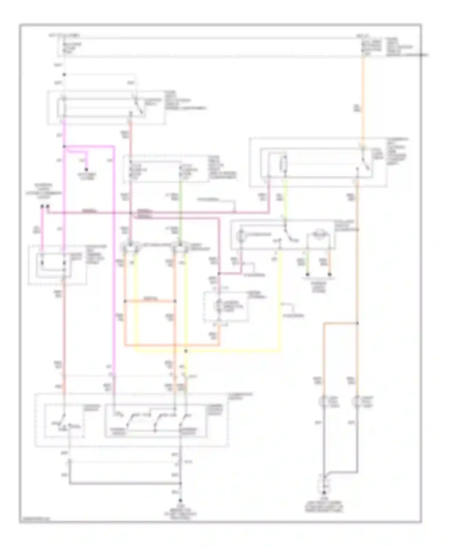 Trooper Isuzu II (1992-2002): Headlight circuit