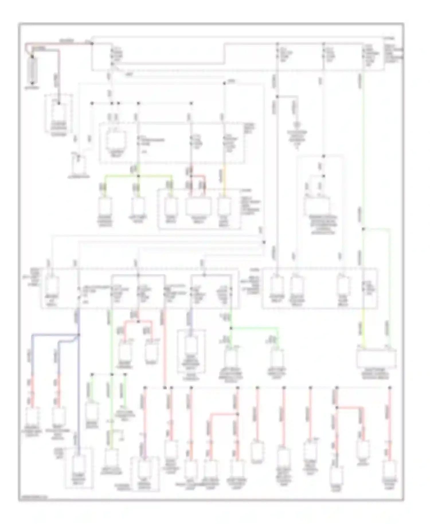 Trooper Isuzu II (1992-2002): Power distribution circuit (1 of 3)