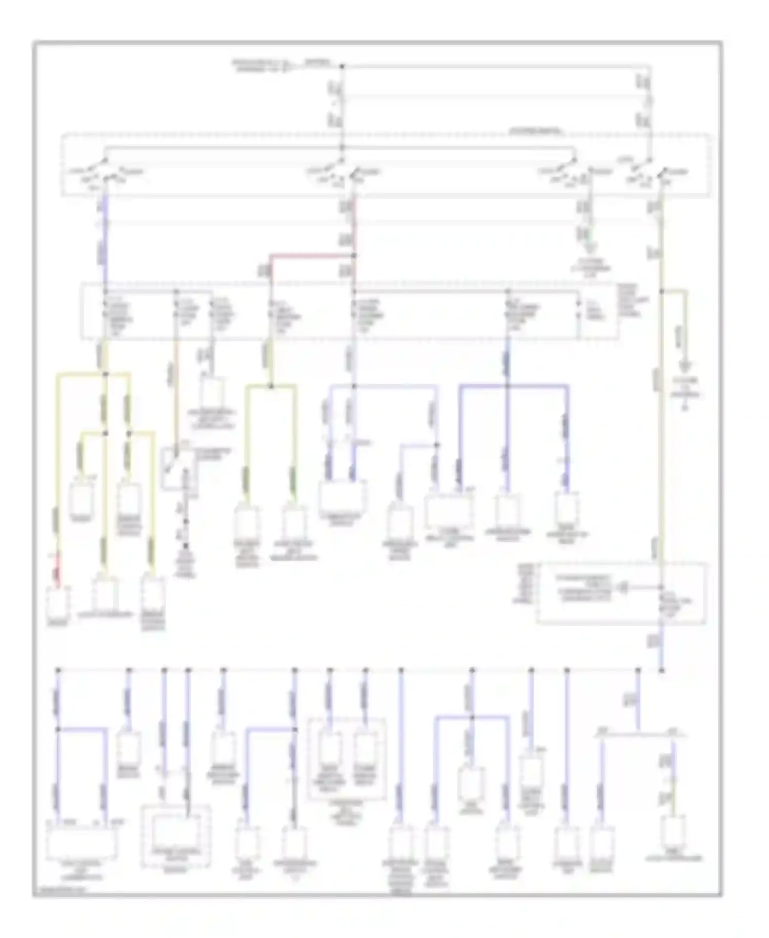Trooper Isuzu II (1992-2002): Power distribution circuit (2 of 3)