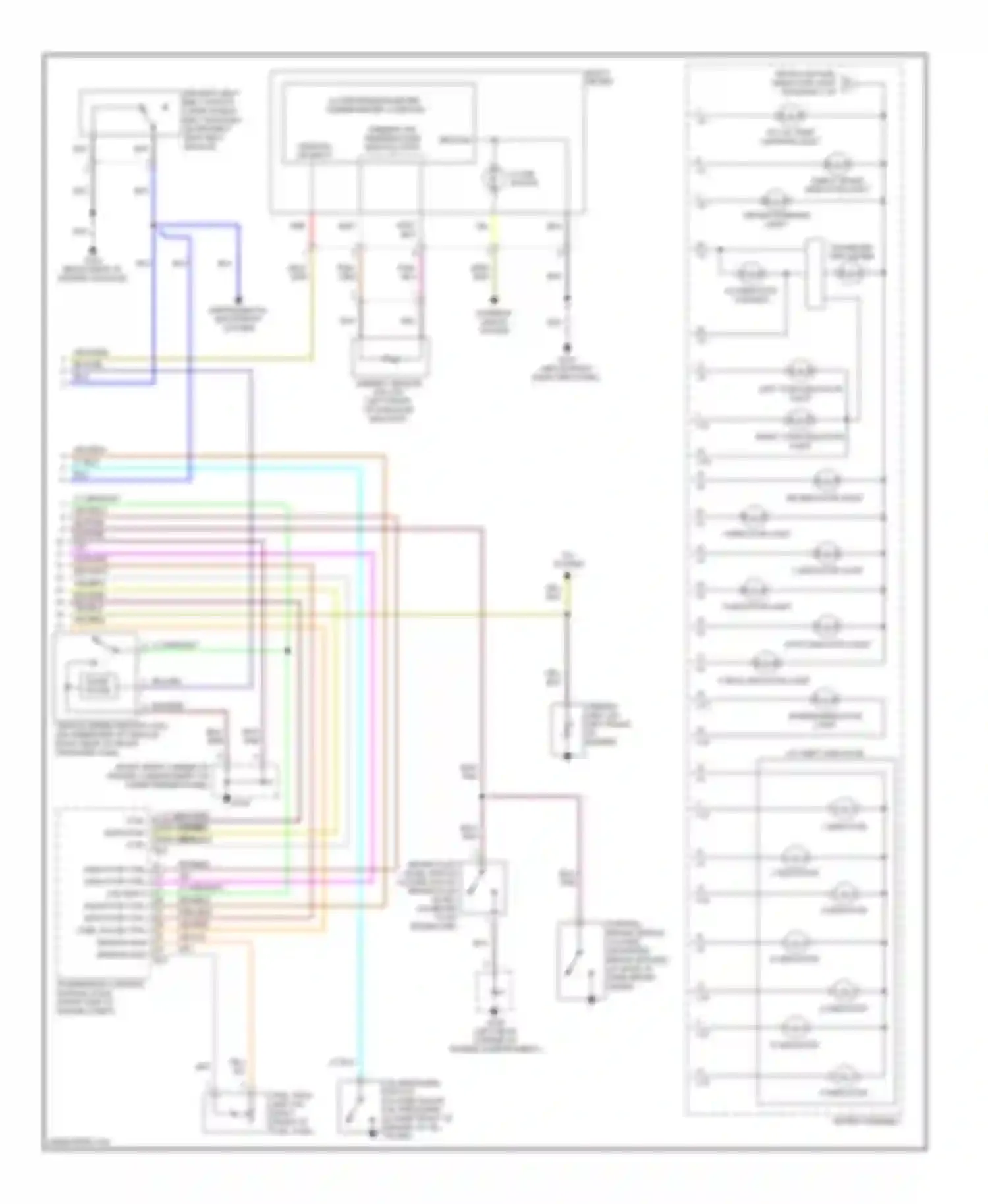 Wiring diagram 1 indicator for Isuzu Trooper II (1992-2002) (1 of 2)