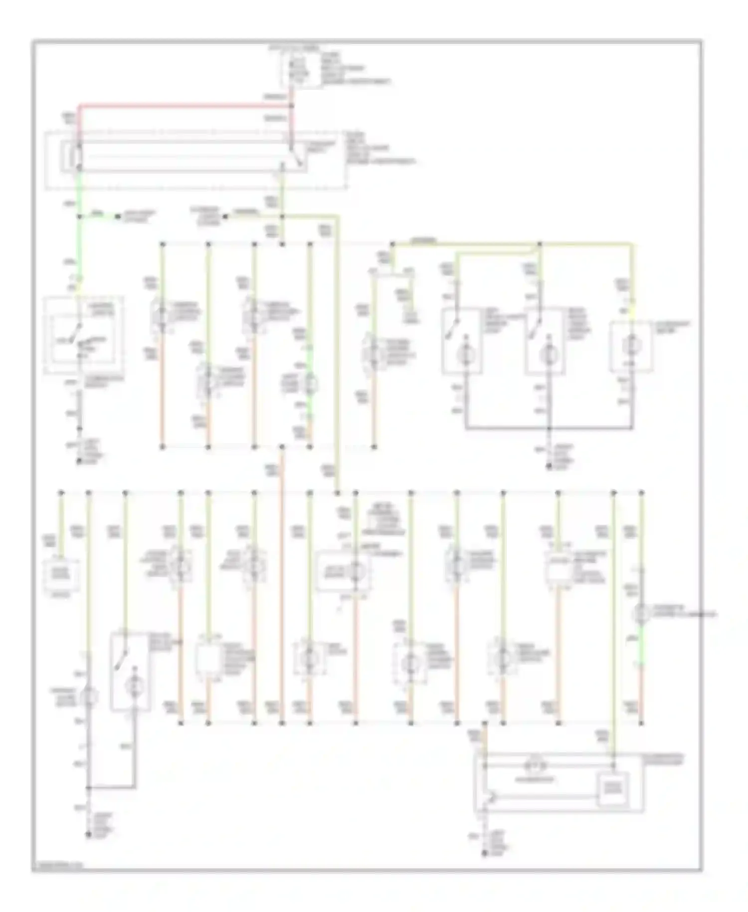 Wiring diagram hazard warning switch for Isuzu Trooper II (1992-2002) (2 of 4)