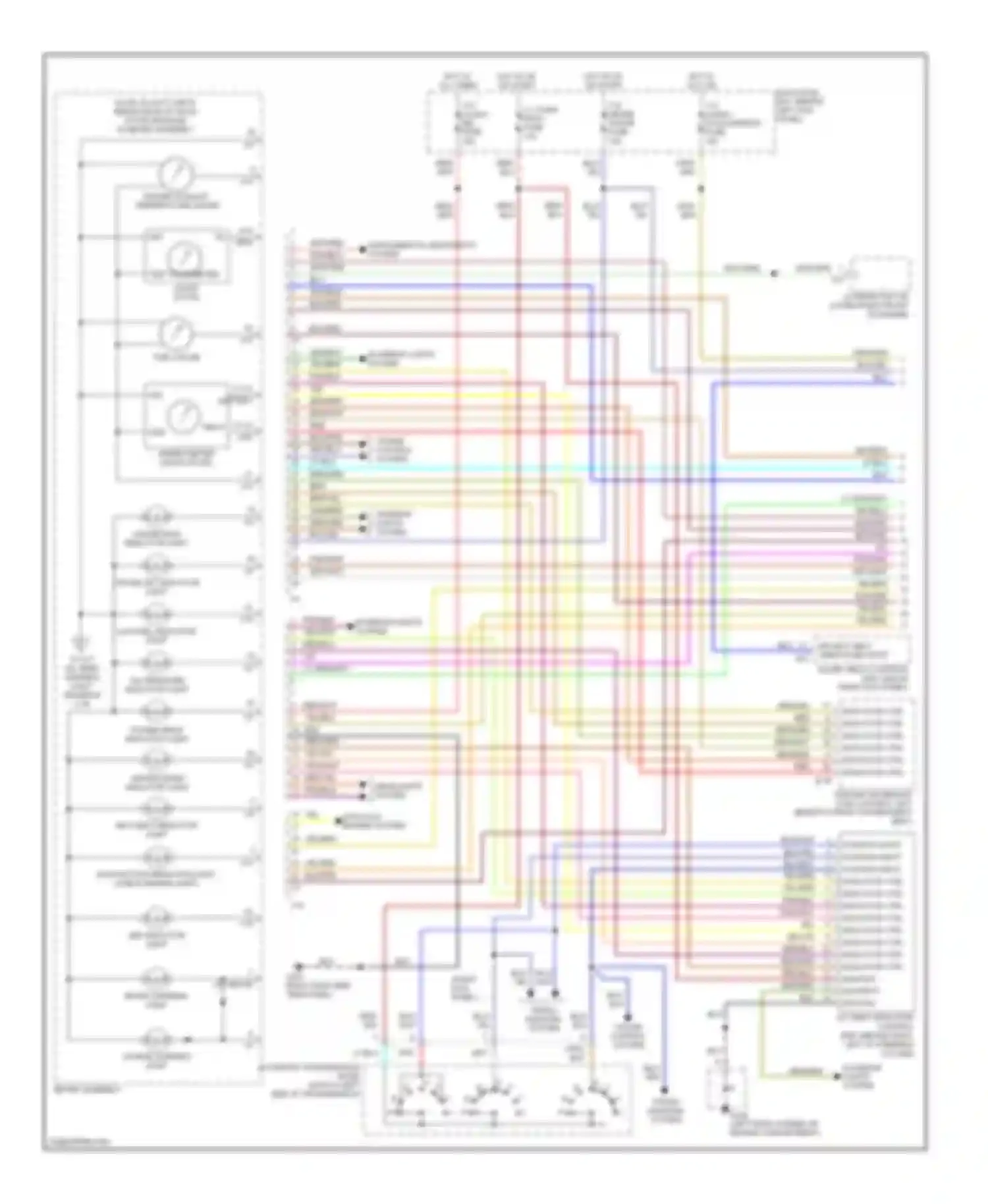 Wiring diagram headlights system for Isuzu Trooper II (1992-2002) (1 of 2)