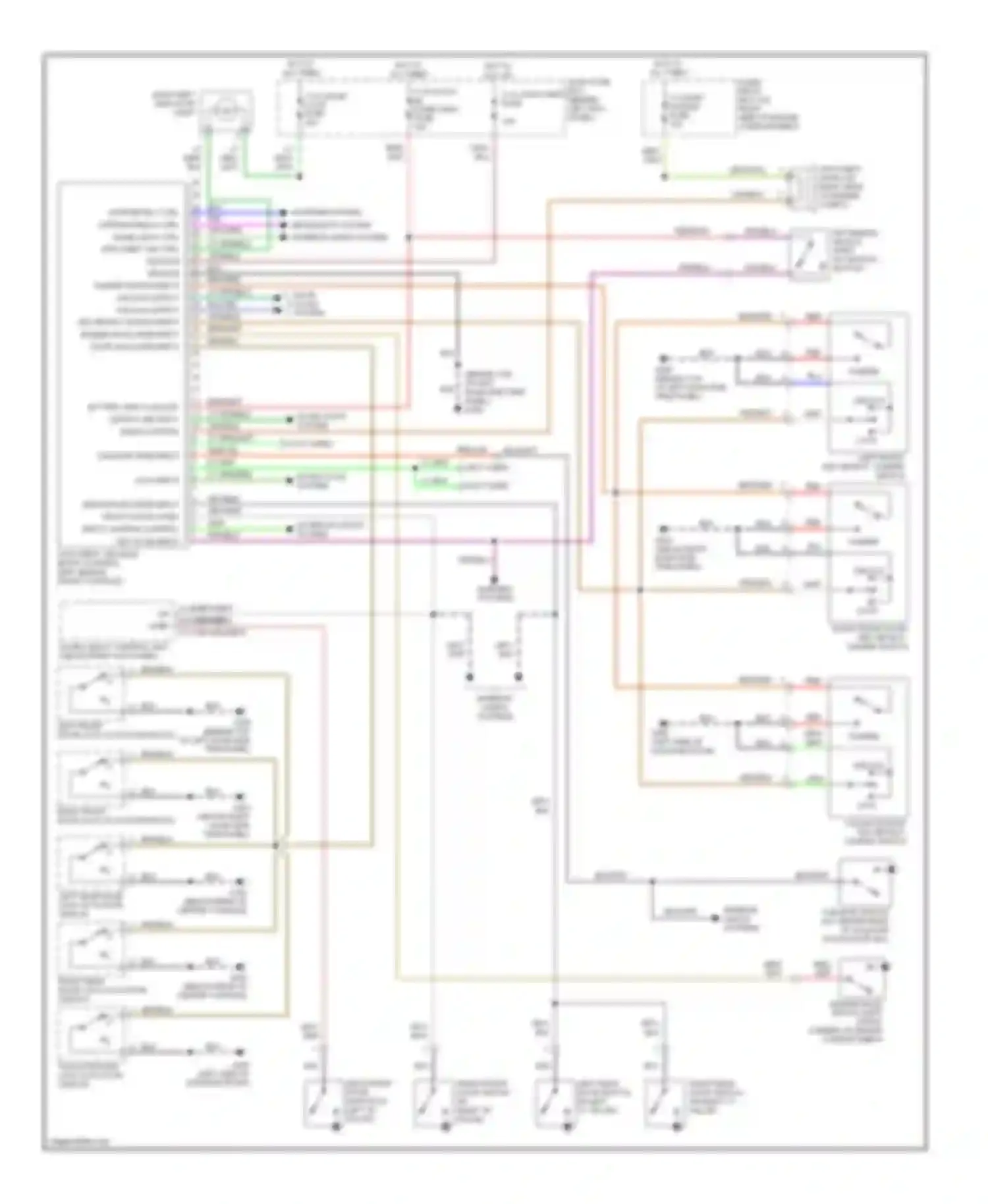 Wiring diagram red for Isuzu Trooper II (1992-2002) (3 of 41)