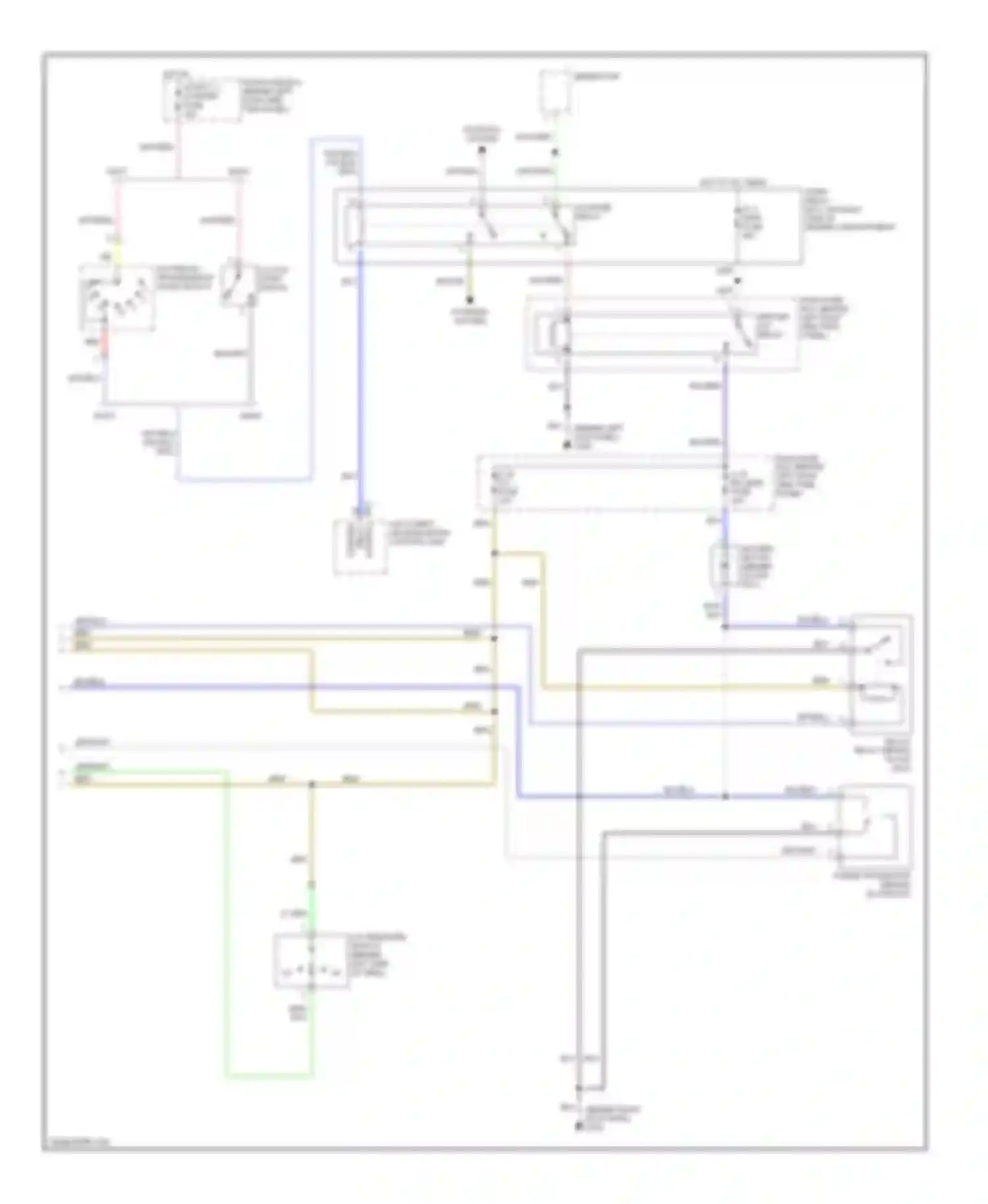 Wiring diagram starter relay control for Isuzu Trooper II (1992-2002) (1 of 1)