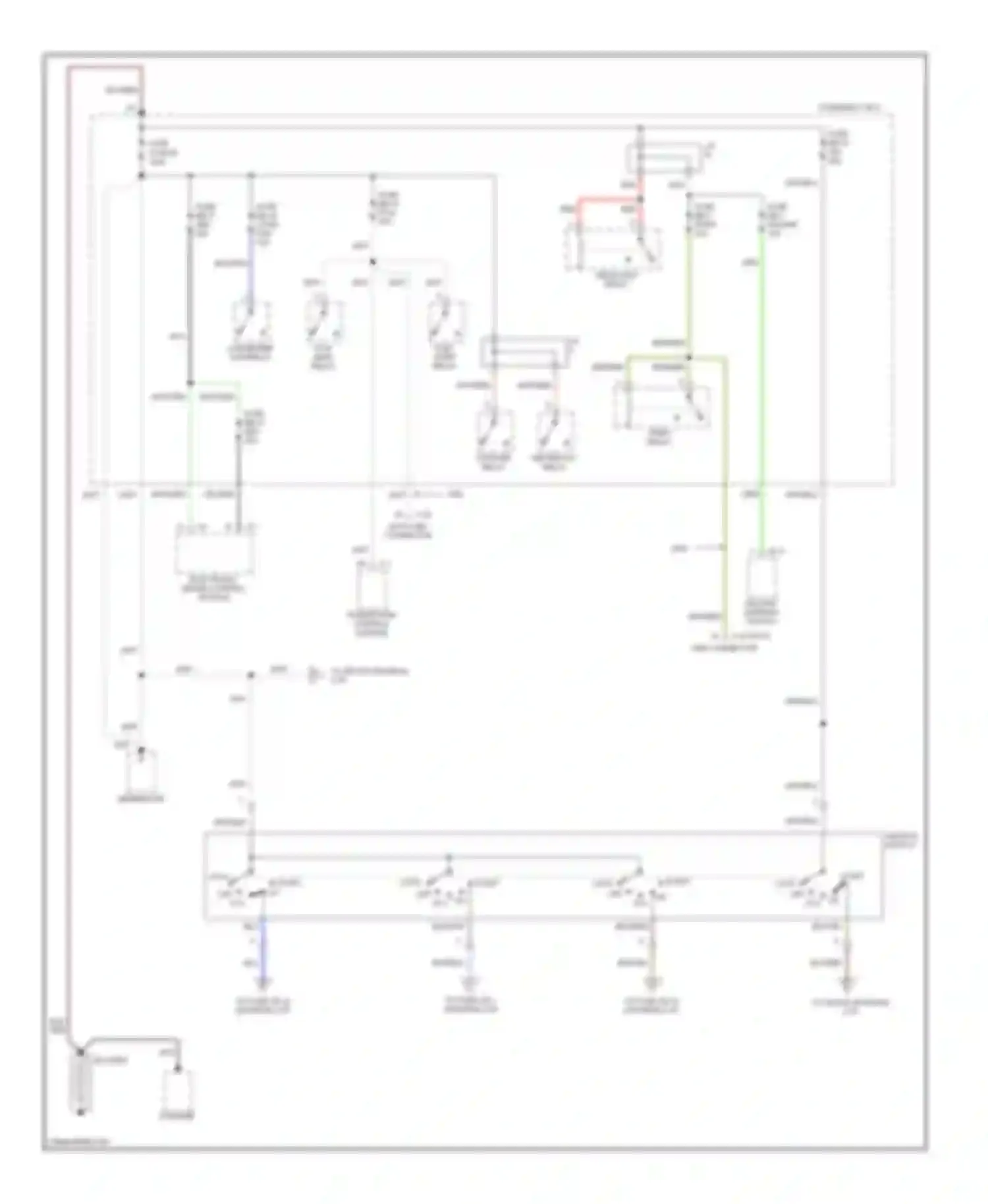 VehiCross Isuzu I (1997-2001): Power distribution circuit (1 of 3)
