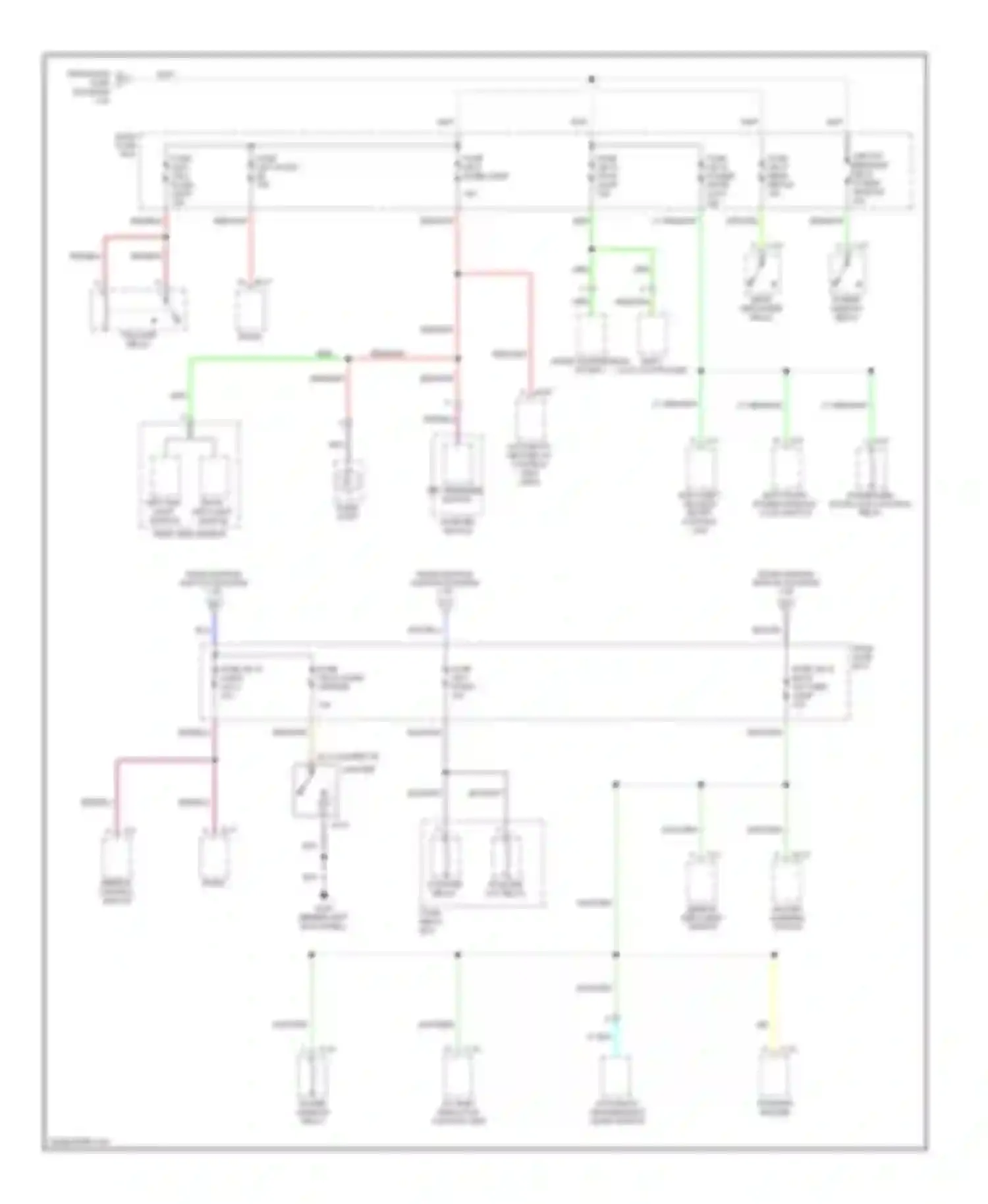 VehiCross Isuzu I (1997-2001): Power distribution circuit (2 of 3)