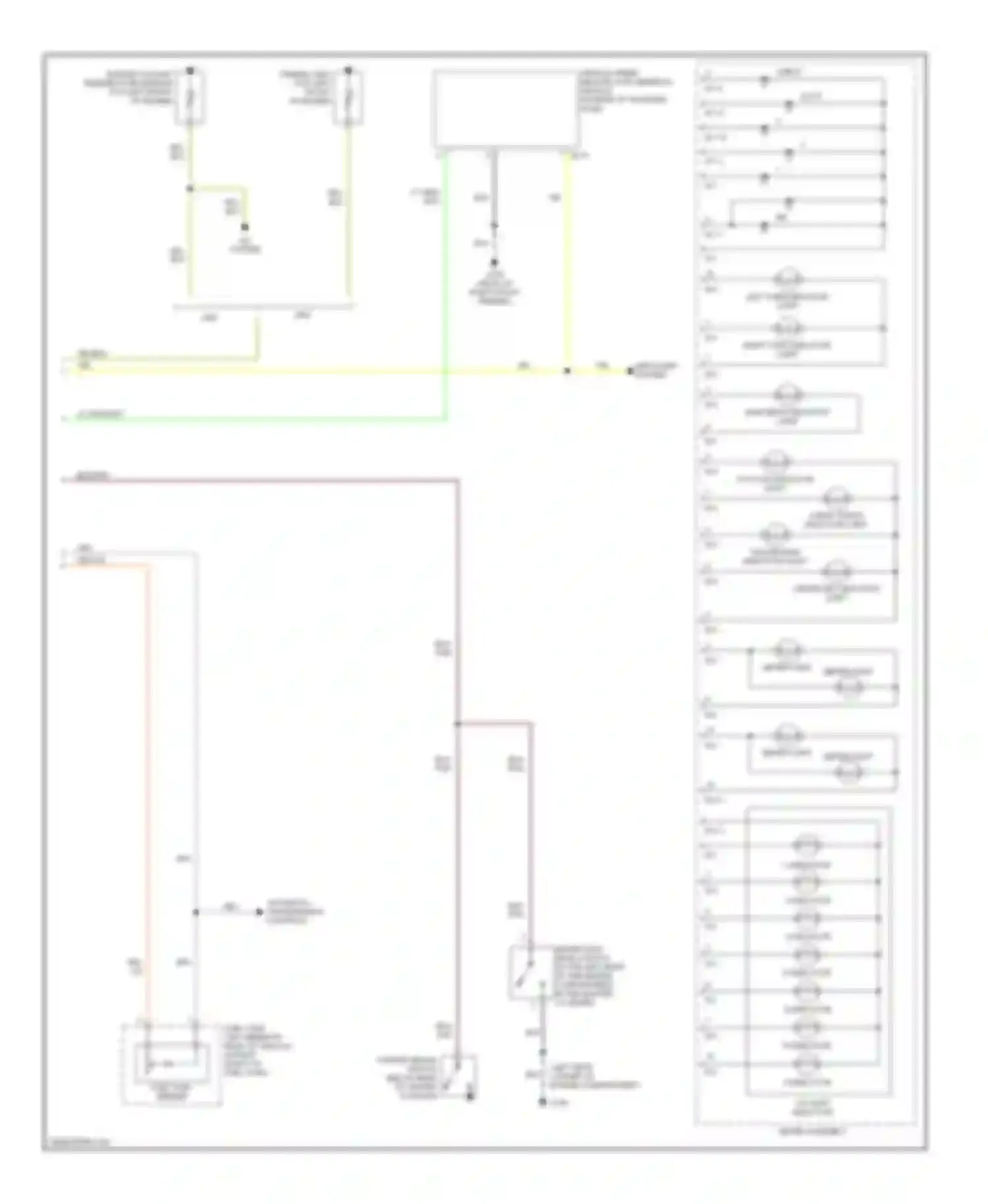Wiring diagram automatic transmission controls for Isuzu VehiCross I (1997-2001) (1 of 1)