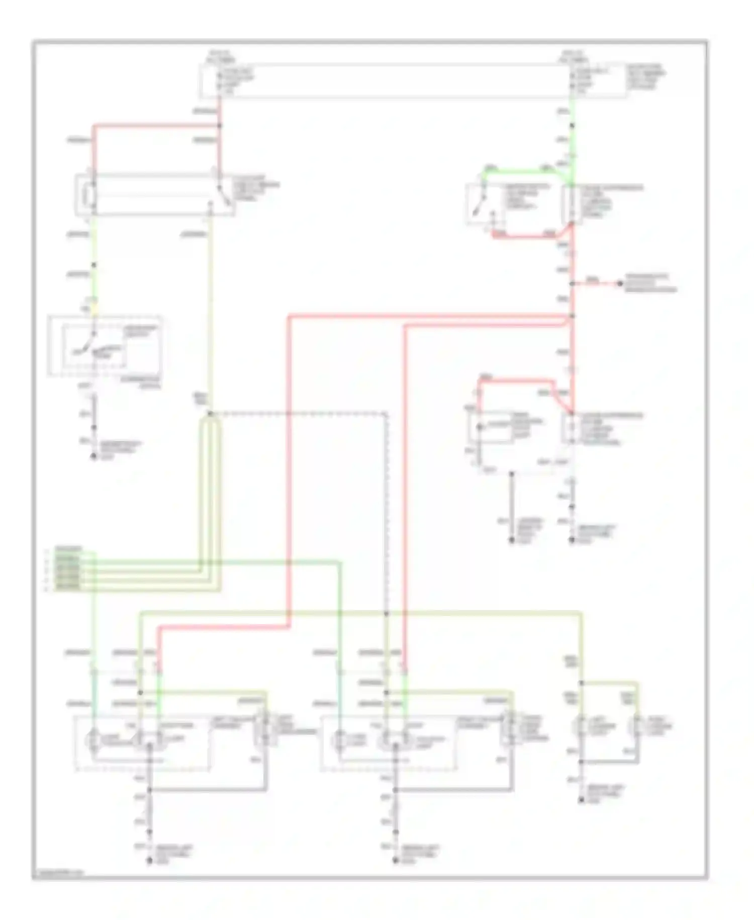 Wiring diagram fuse cb-5 tail/illum light for Isuzu VehiCross I (1997-2001) (1 of 2)