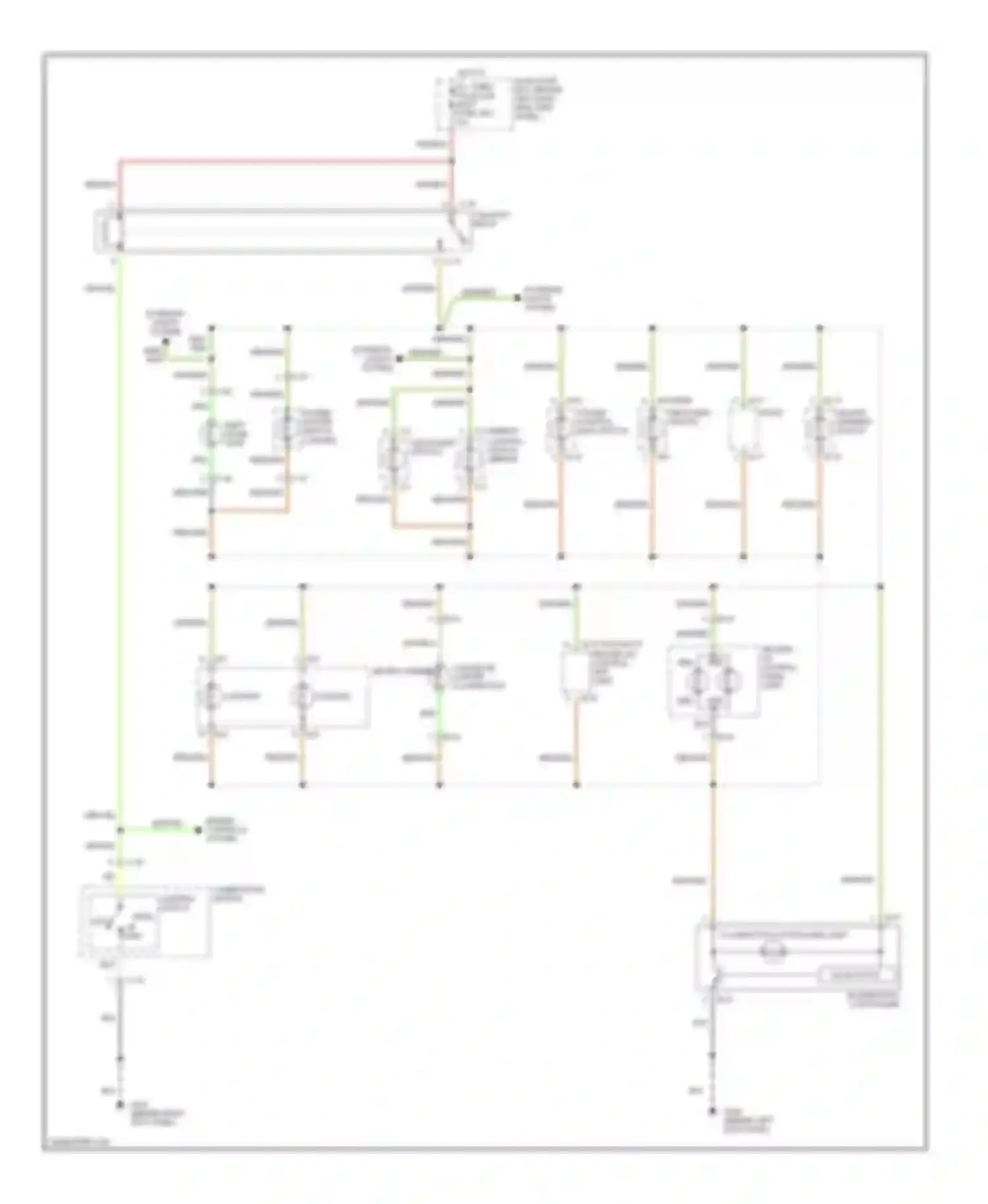 Wiring diagram hot at all times tail/illum light fuse cb-5 for Isuzu VehiCross I (1997-2001) (1 of 1)