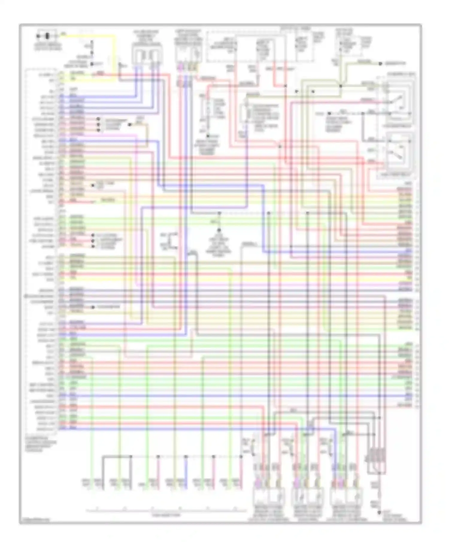 Wiring diagram instrument cluster system for Isuzu VehiCross I (1997-2001) (1 of 1)