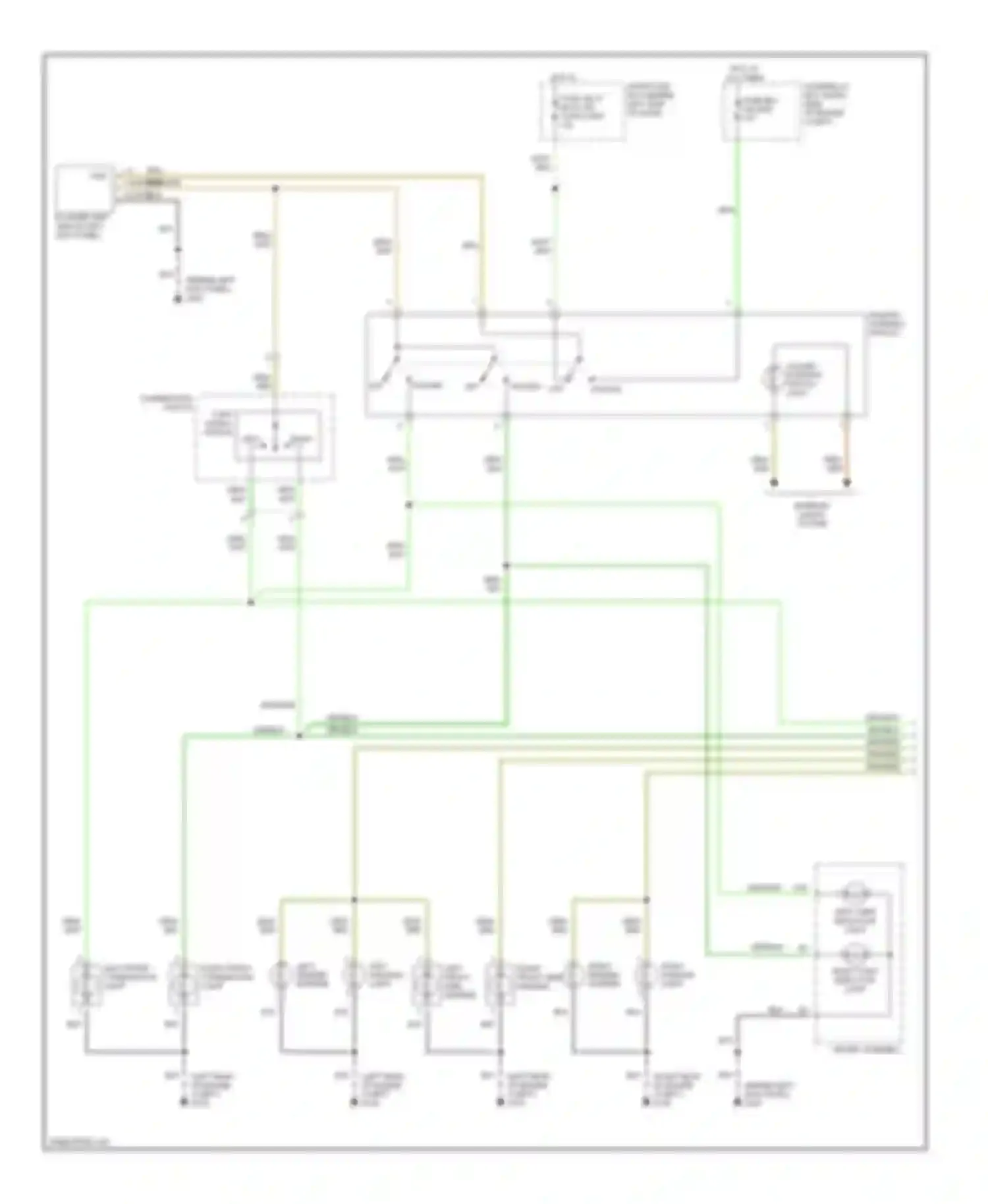 Wiring diagram left turn indicator light for Isuzu VehiCross I (1997-2001) (1 of 2)