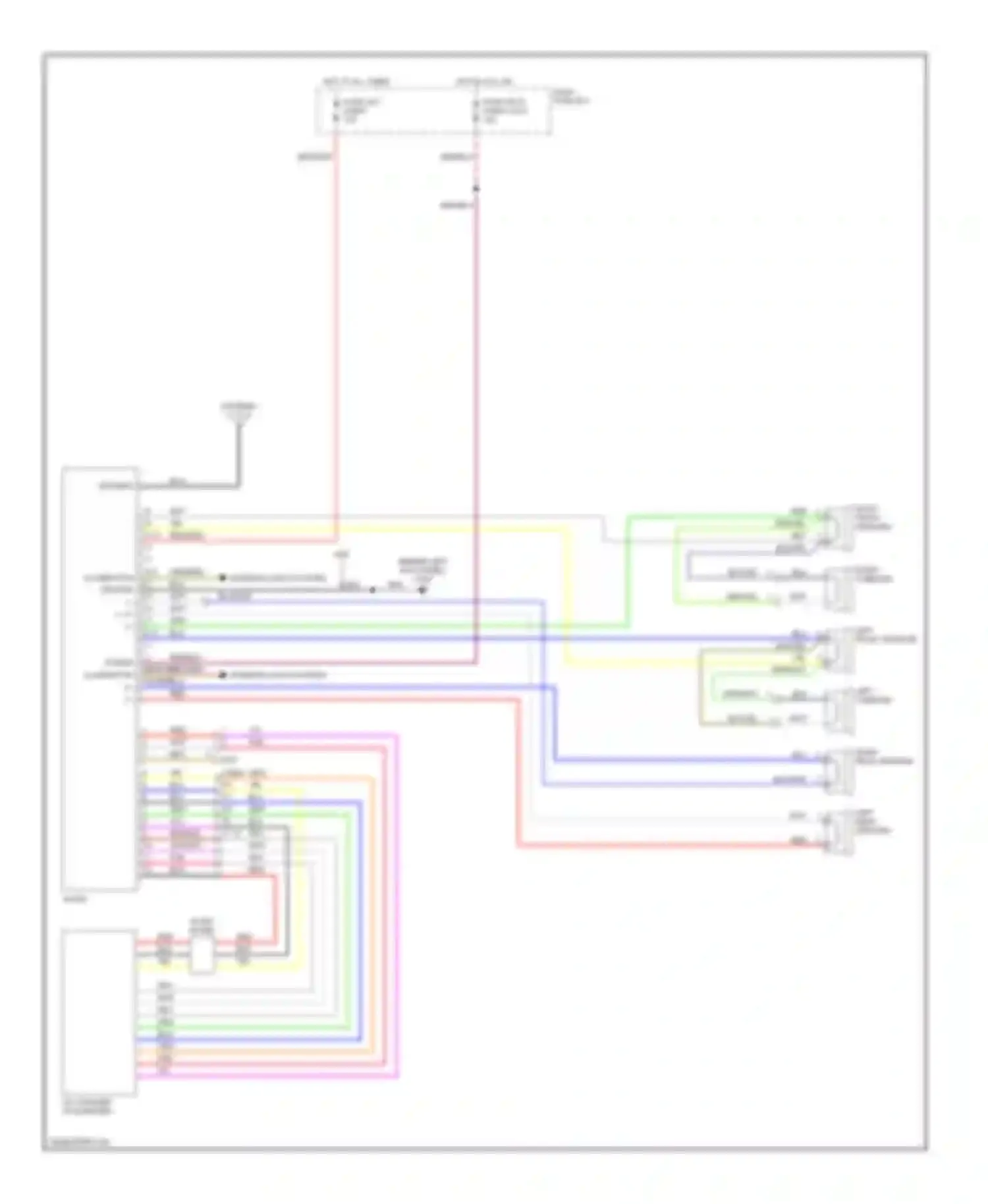 Wiring diagram left tweeter for Isuzu VehiCross I (1997-2001) (1 of 1)