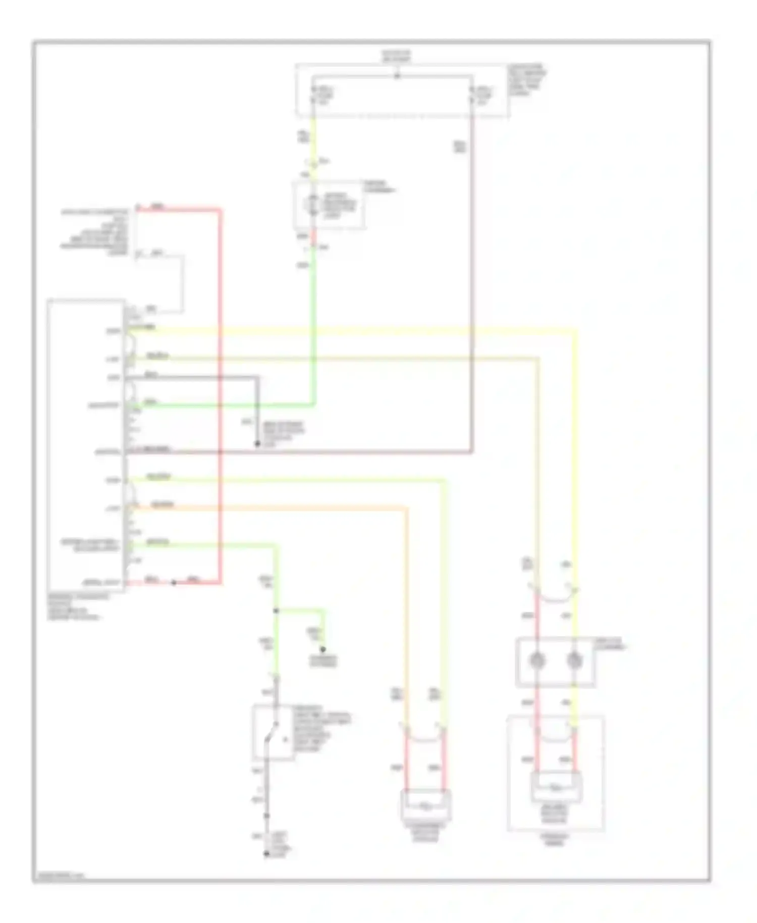Wiring diagram passenger's inflator module for Isuzu VehiCross I (1997-2001) (1 of 1)