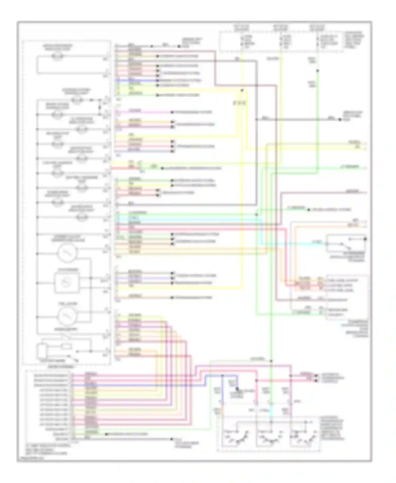 Wiring diagram supplemental restraints system for Isuzu VehiCross I (1997-2001) (1 of 2)