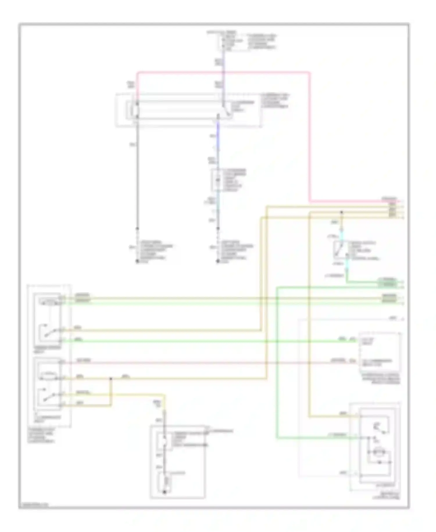 Wiring diagram thermo switch relay for Isuzu VehiCross I (1997-2001) (1 of 1)