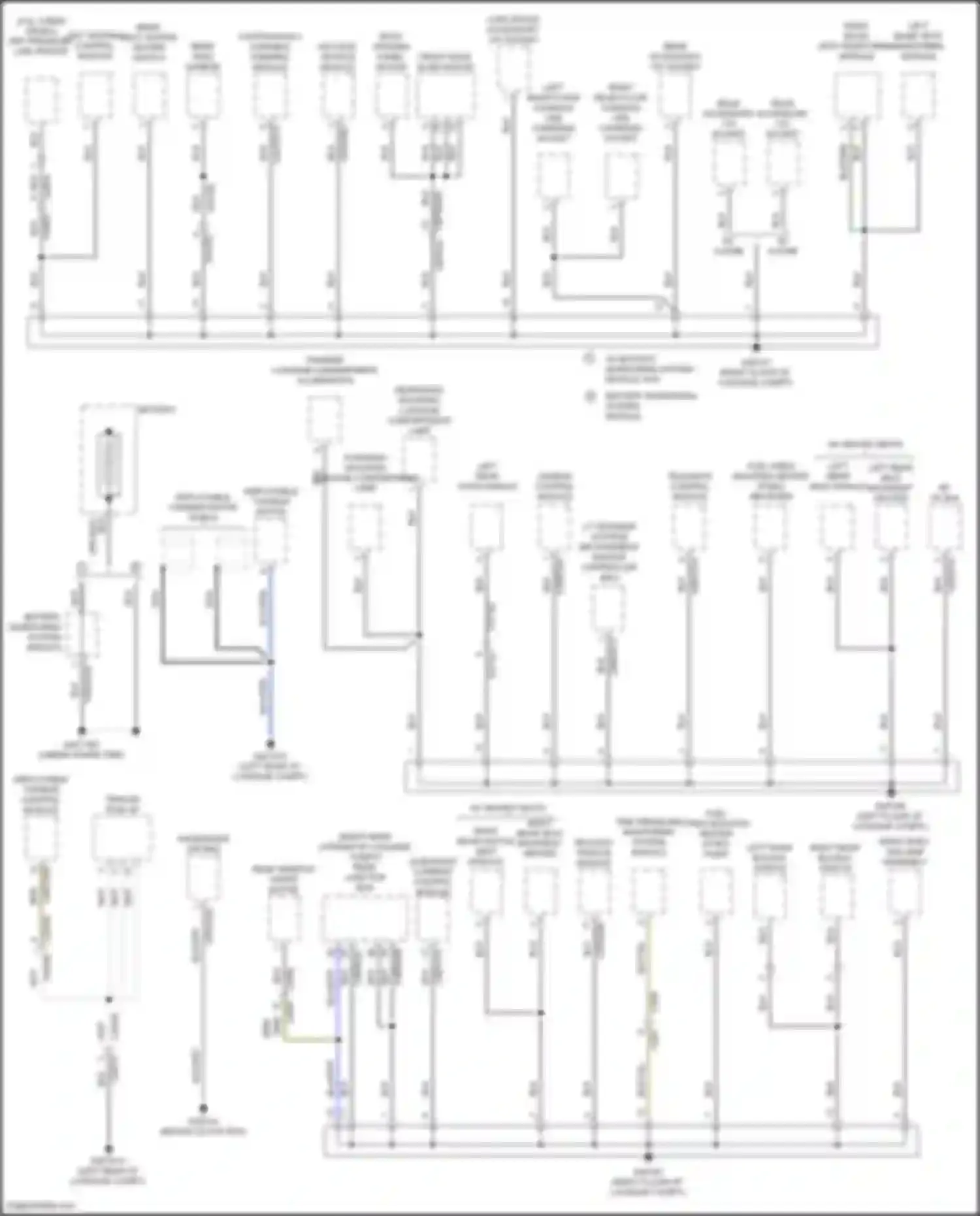 F-Pace Jaguar I (2016-2020): Ground distribution circuit (6 of 6)